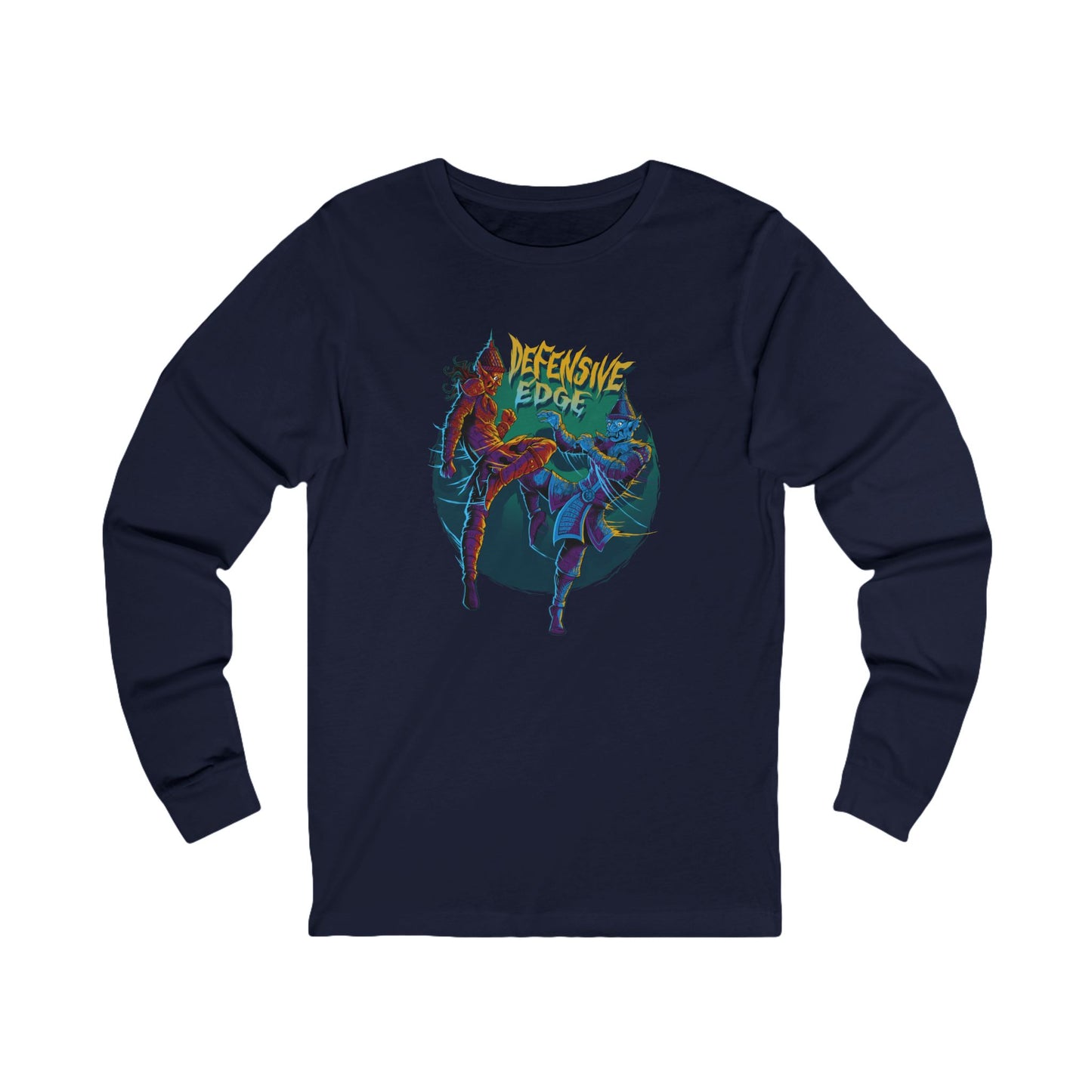 Long Sleeve Cotton Shirt - DEM- Defensive Edge Martial Arts