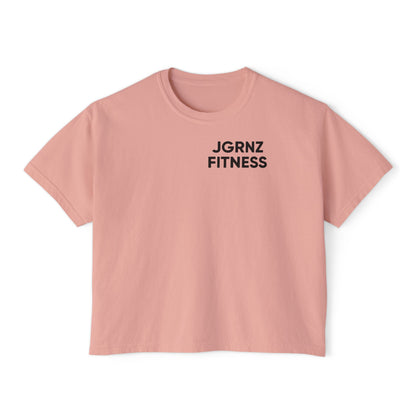 Women’s Oversized Boxy Tee - Steel Atlas - JGRNZ Fitness
