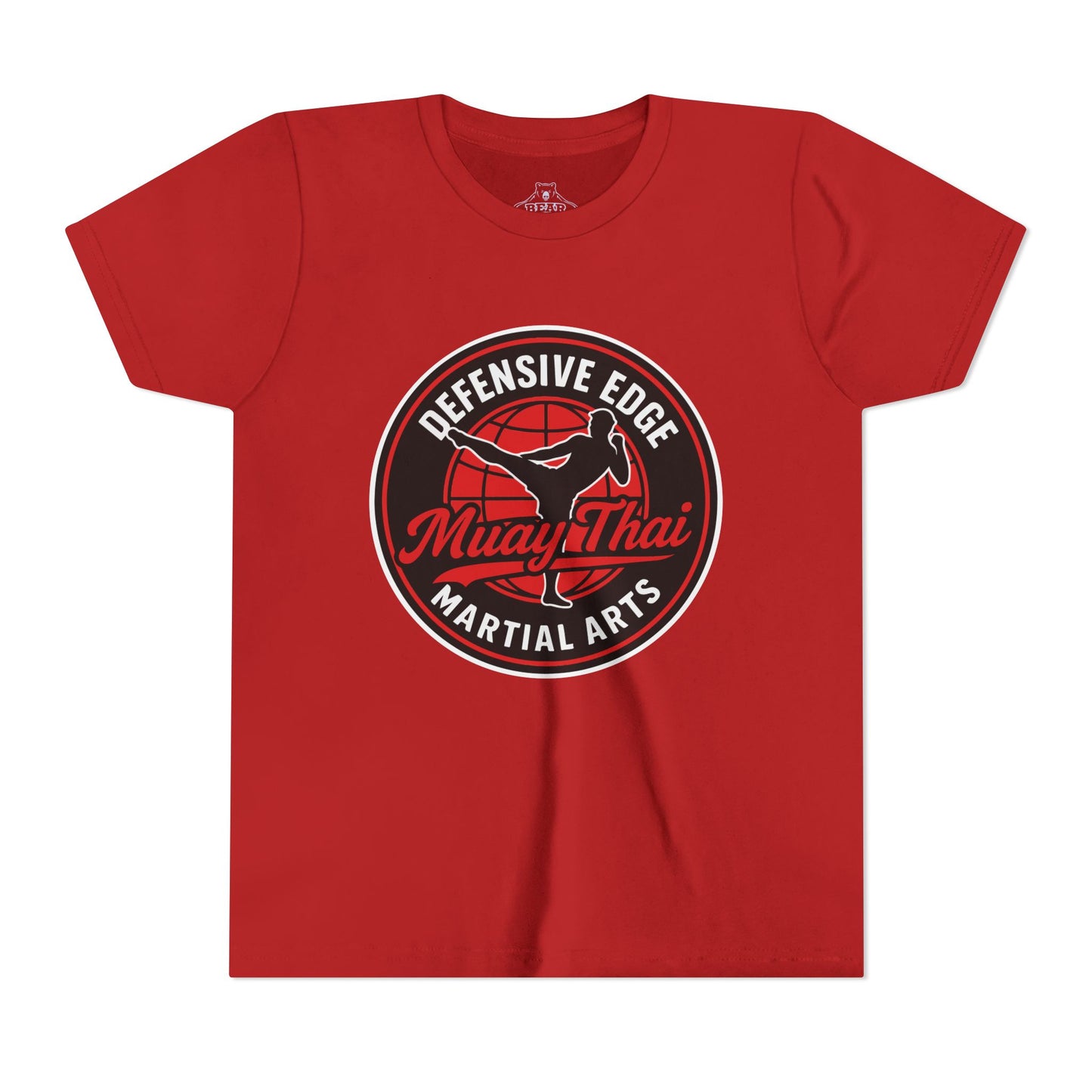 Youth Airlume Cotton Athletic  Tee - Muay Thai - Defensive Edge