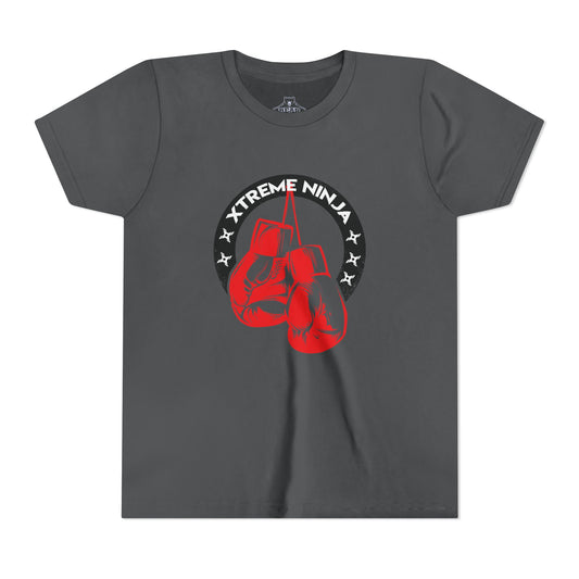 Youth Airlume Cotton Athletic  Tee - Xtreme Ninja Boxing 