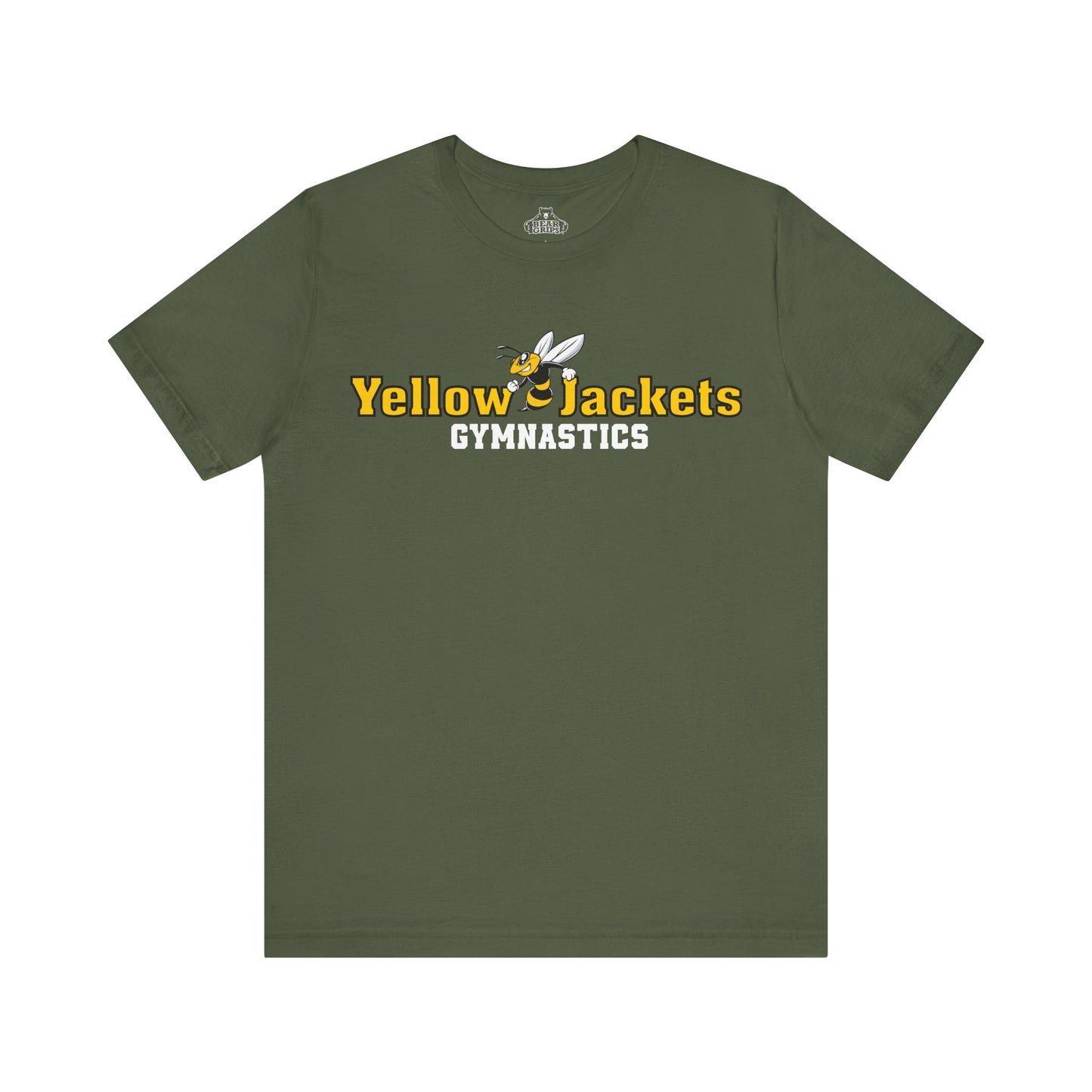 Airlume Cotton Athletic Tee - Yellow Jackets Gymnastics