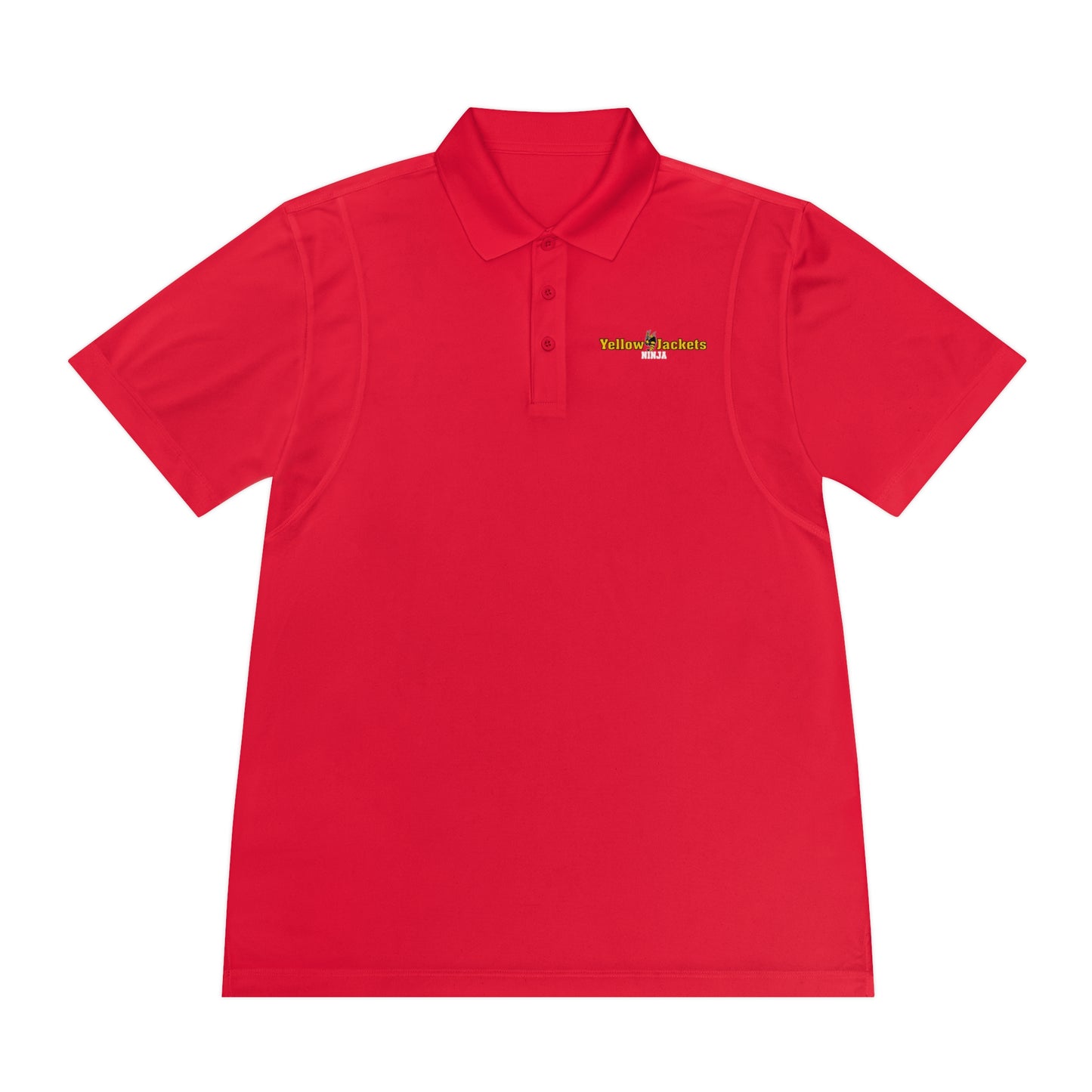 Performance Polo Shirt - Moisture Wicking - Yellow Jackets Ninja 