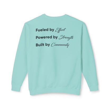 K Body Fit Mock Up Opt 2 - Comfort Colors - Unisex Lightweight Crewneck Sweatshirt - Black - Bold