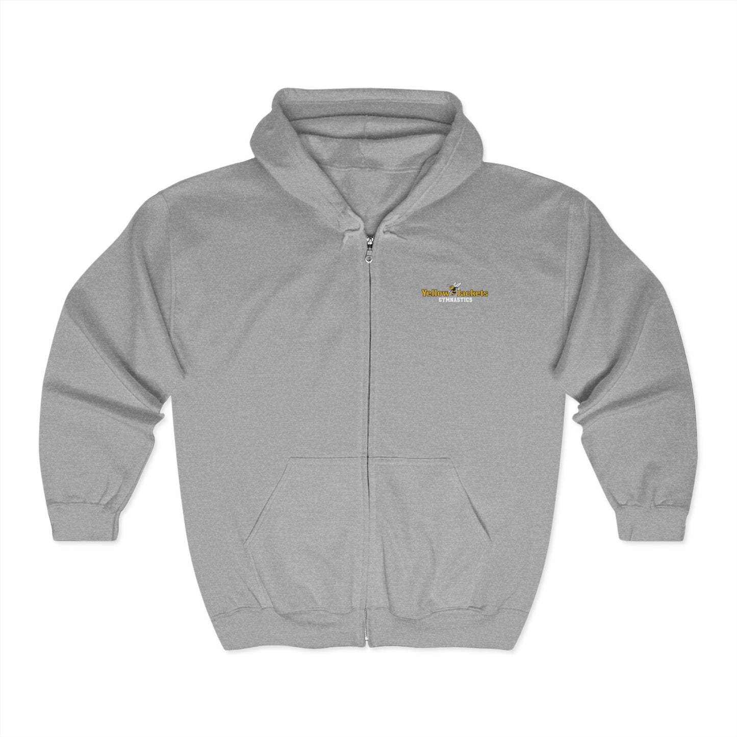 Classic Zip-Up Hoodie - Yellow Jackets Gymnastics