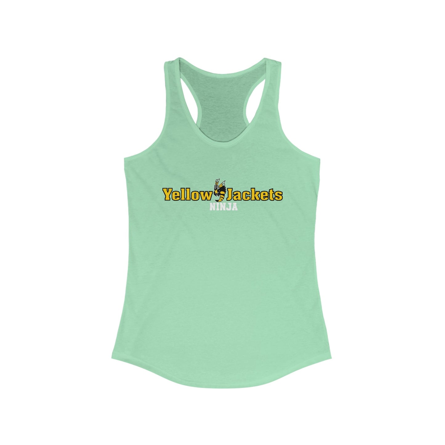 Ladies Racerback Tank - Yellow Jackets Ninja