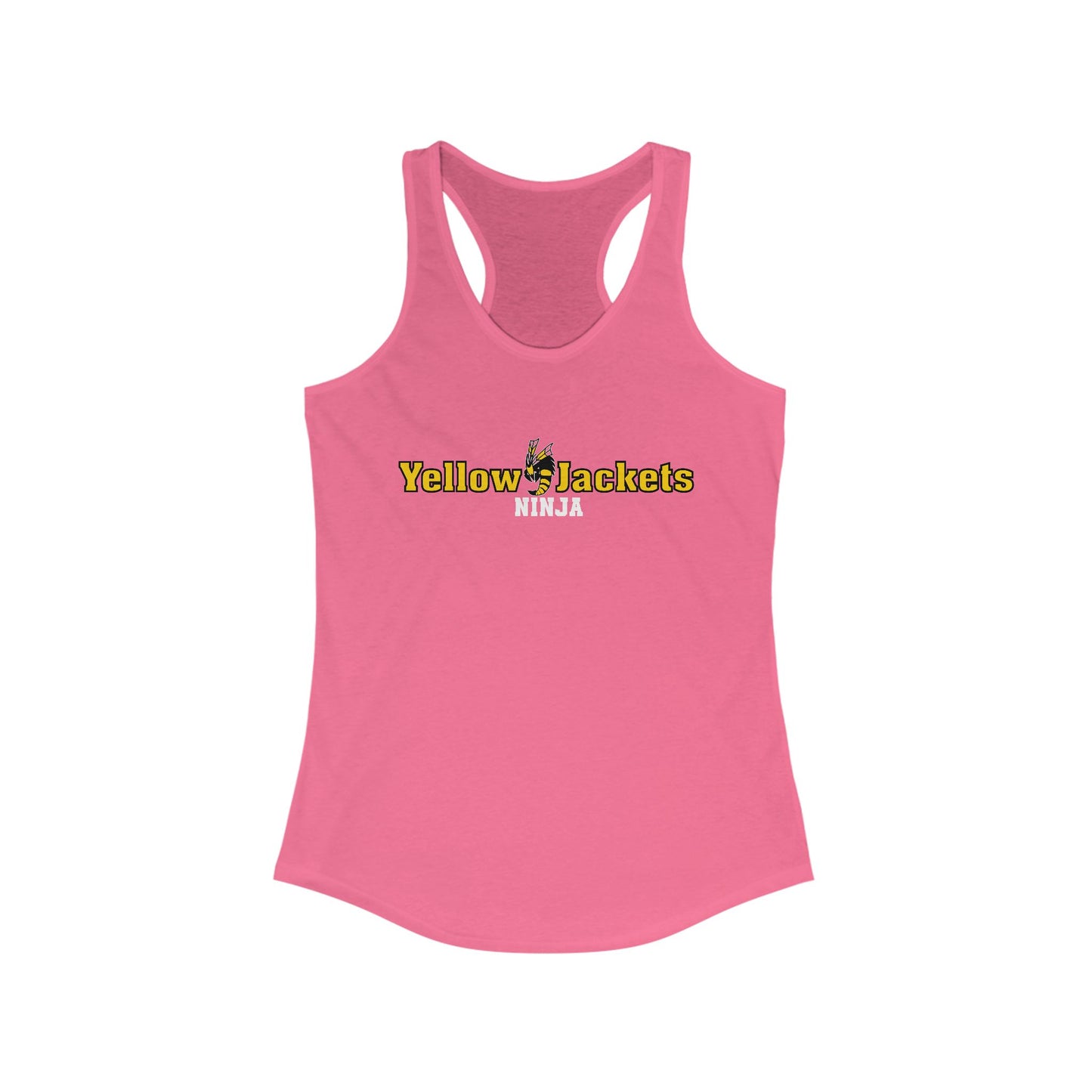 Ladies Racerback Tank - Yellow Jackets Ninja