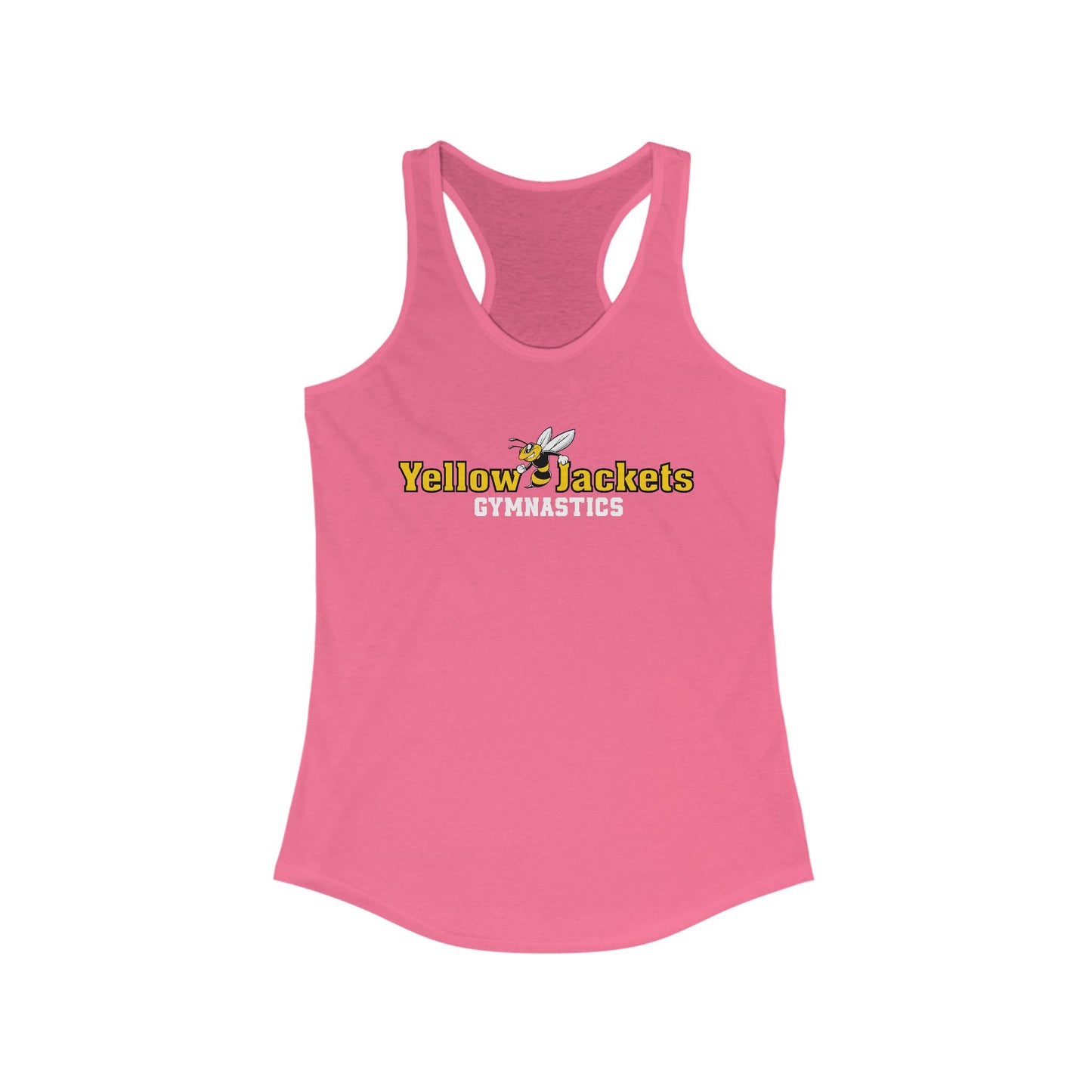 Ladies Racerback Tank - Yellow Jackets Gymnastics
