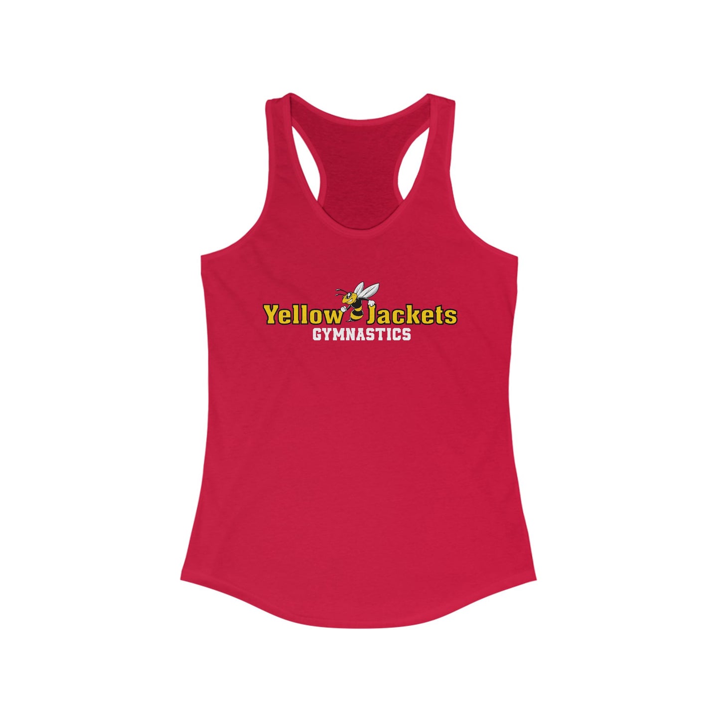 Ladies Racerback Tank - Yellow Jackets Gymnastics