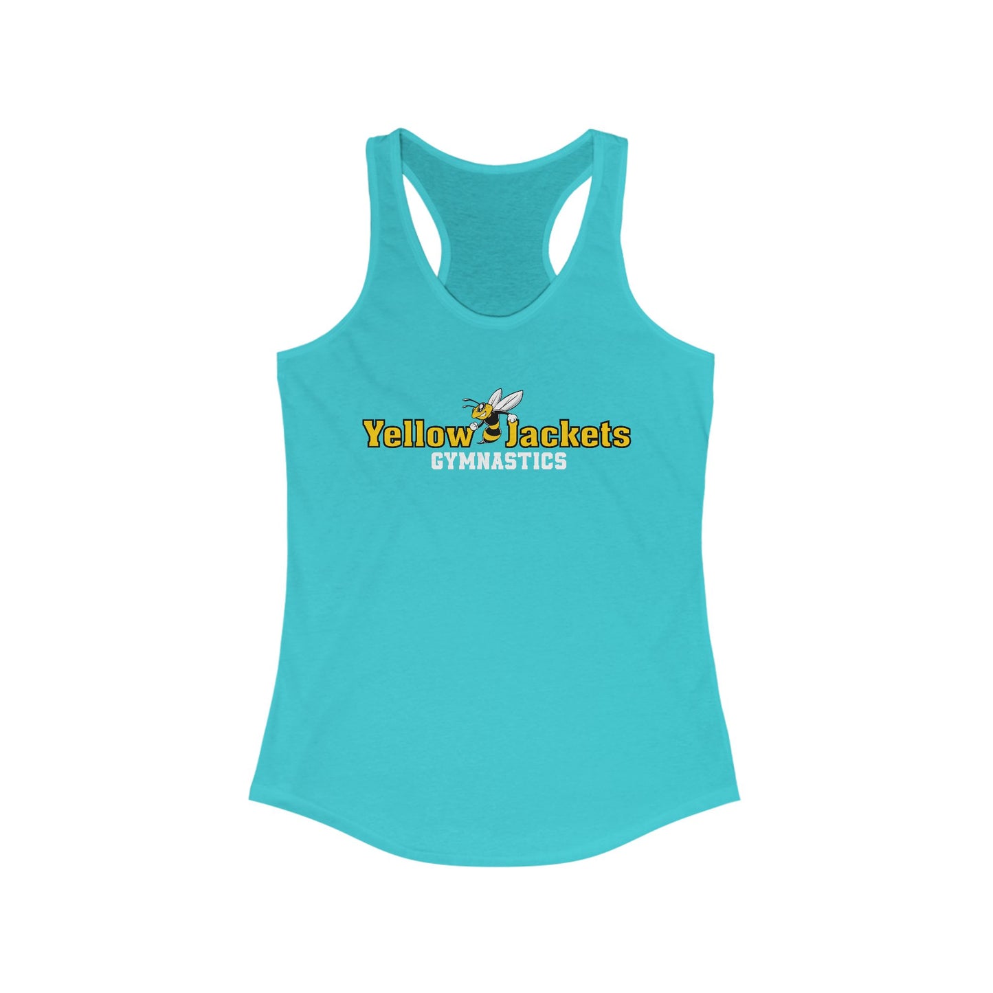 Ladies Racerback Tank - Yellow Jackets Gymnastics