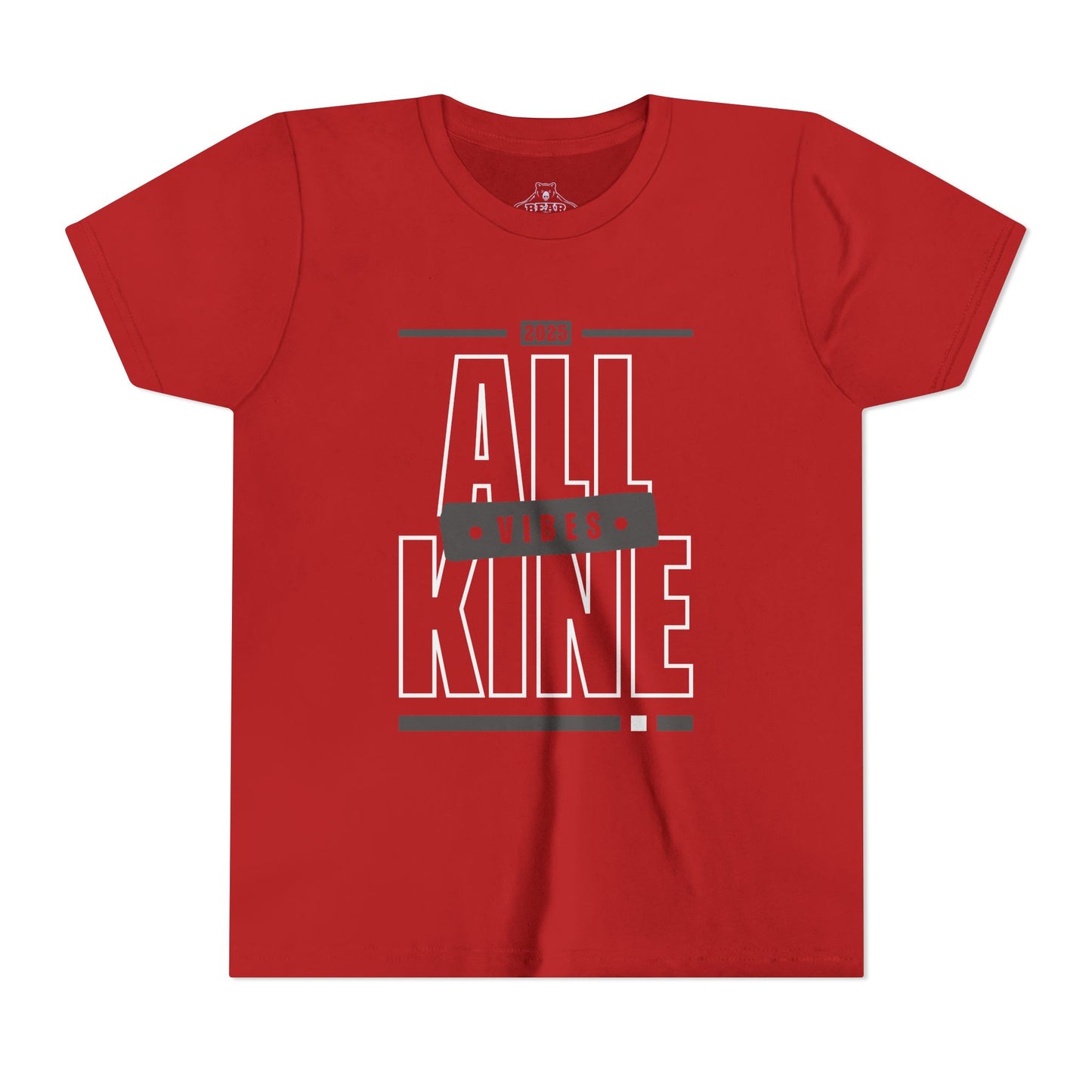 Youth Airlume Cotton Athletic  Tee - Vibes - All Kine