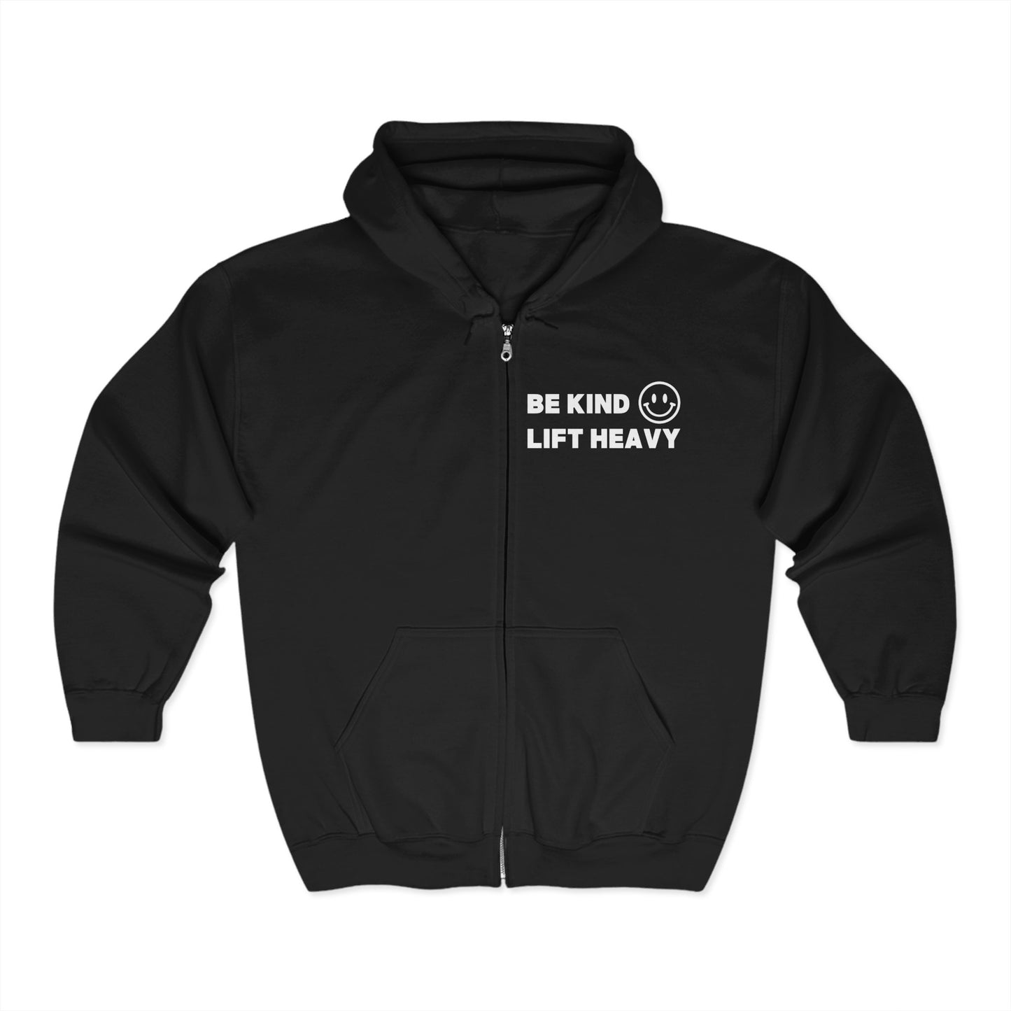 Classic Zip-Up Hoodie - Be Kind - K Fit Body