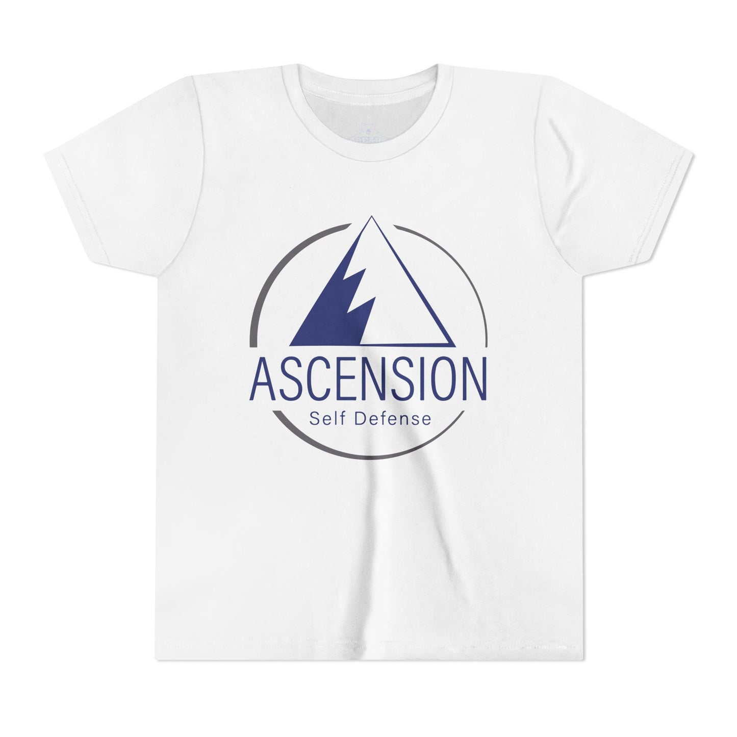 Youth Airlume Cotton Athletic  Tee - ASCENSION SELF DEFENSE - Defensive Edge Martial Arts