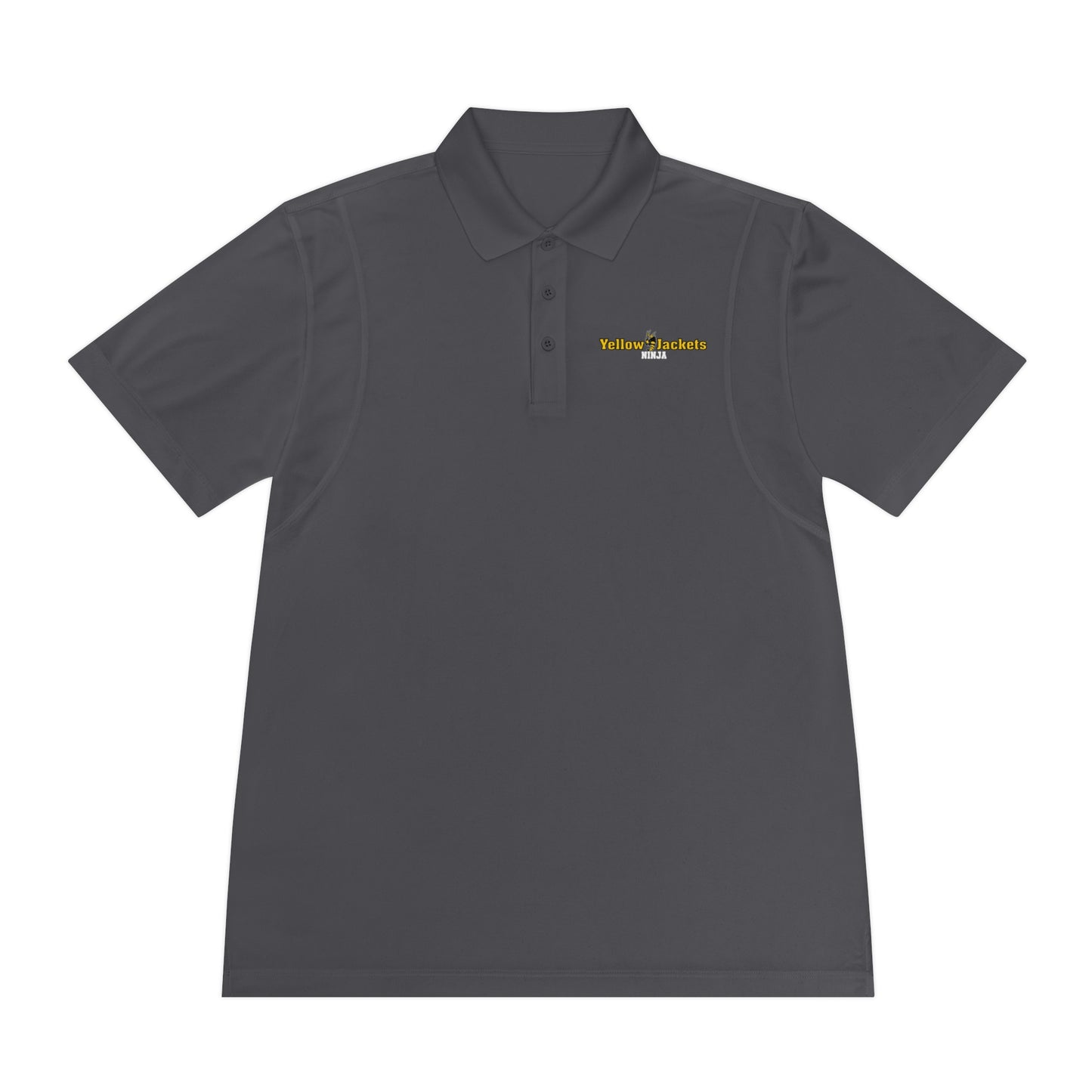 Performance Polo Shirt - Moisture Wicking - Yellow Jackets Ninja 