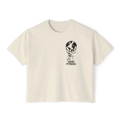 Women’s Oversized Boxy Tee -FB - JGRNZ Fitness 