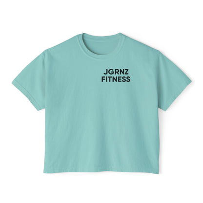 Women’s Oversized Boxy Tee - Steel Atlas - JGRNZ Fitness