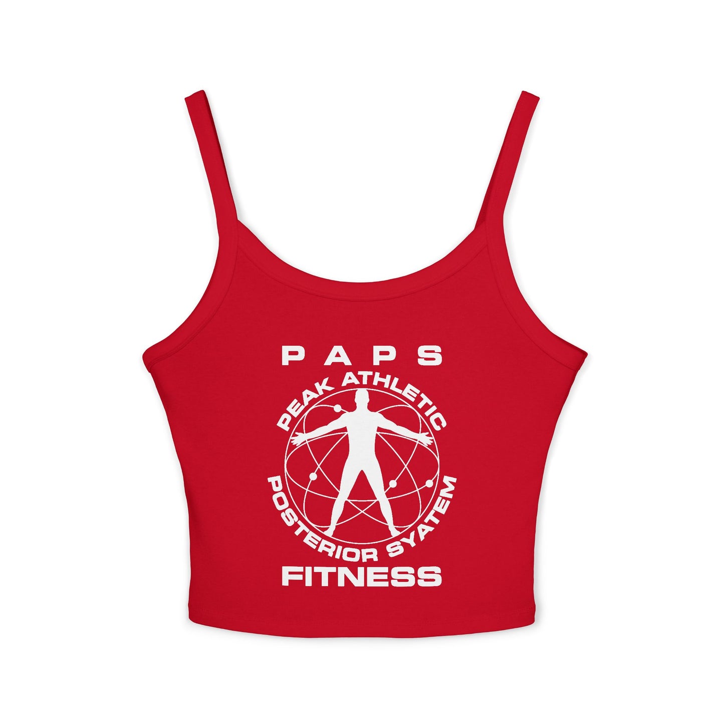 Women’s 52/48 Cotton/Poly Spaghetti Strap Tank - PAPS Fitness