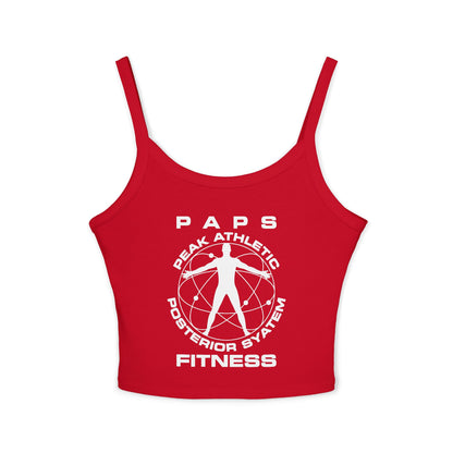 Women’s 52/48 Cotton/Poly Spaghetti Strap Tank - PAPS Fitness