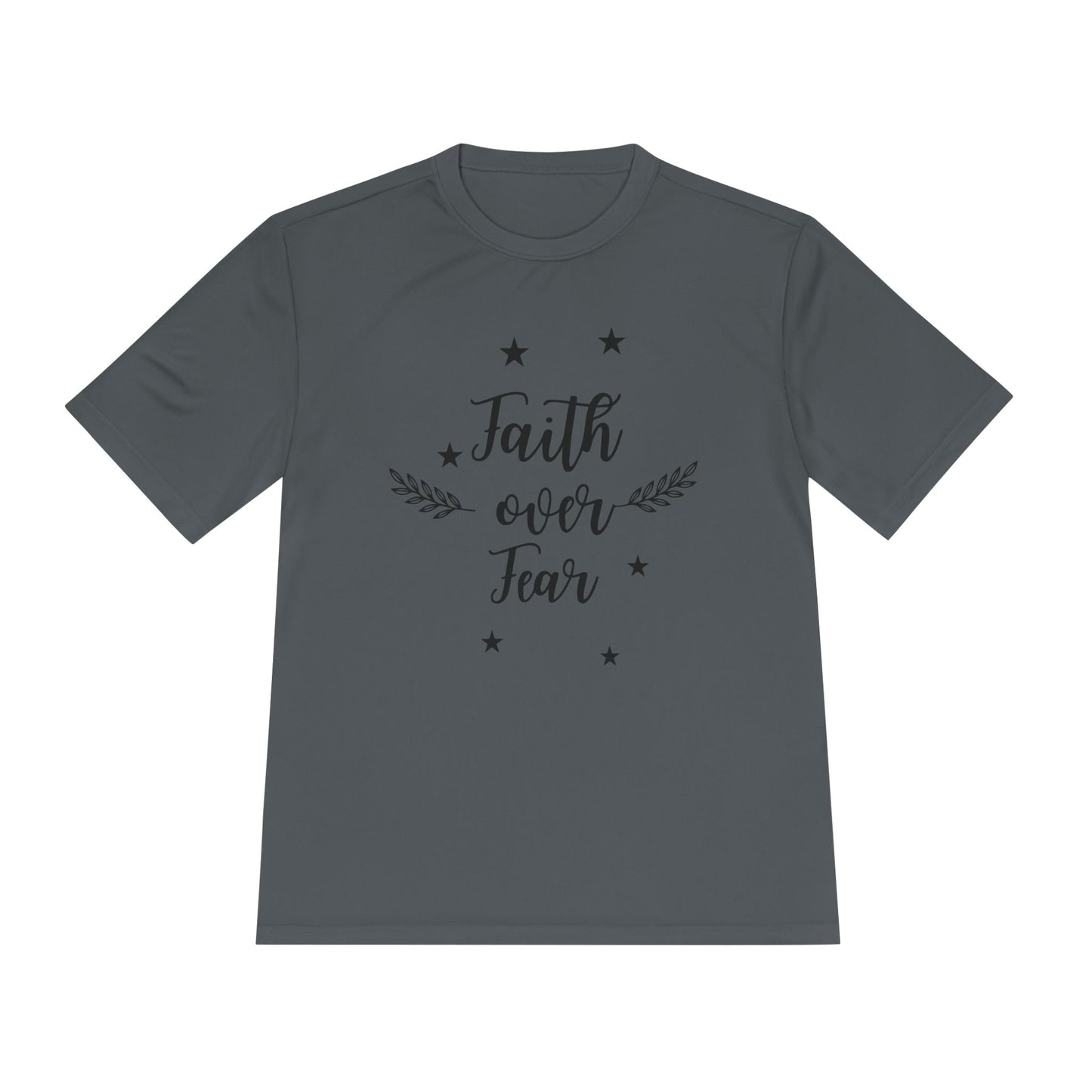 Moisture-Wicking Performance Tee - Faith Over Fear-Faith N Fit