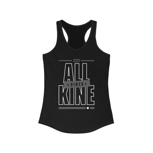 Ladies Racerback Tank - Vibes - All Kine