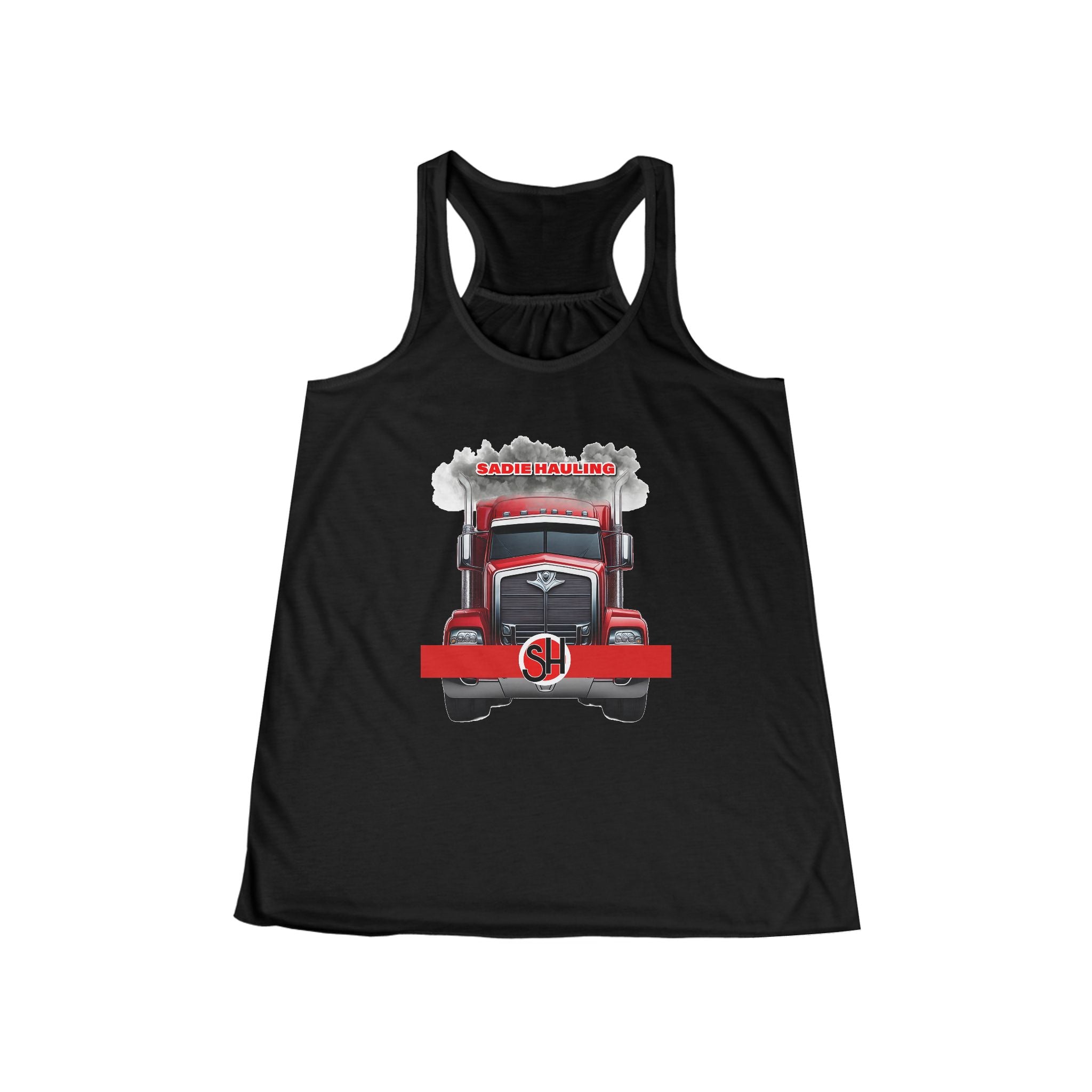 Ladies Flowy Racerback Tank - Sadie Hauling
