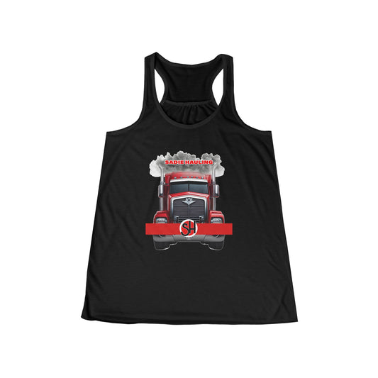 Ladies Flowy Racerback Tank - Sadie Hauling