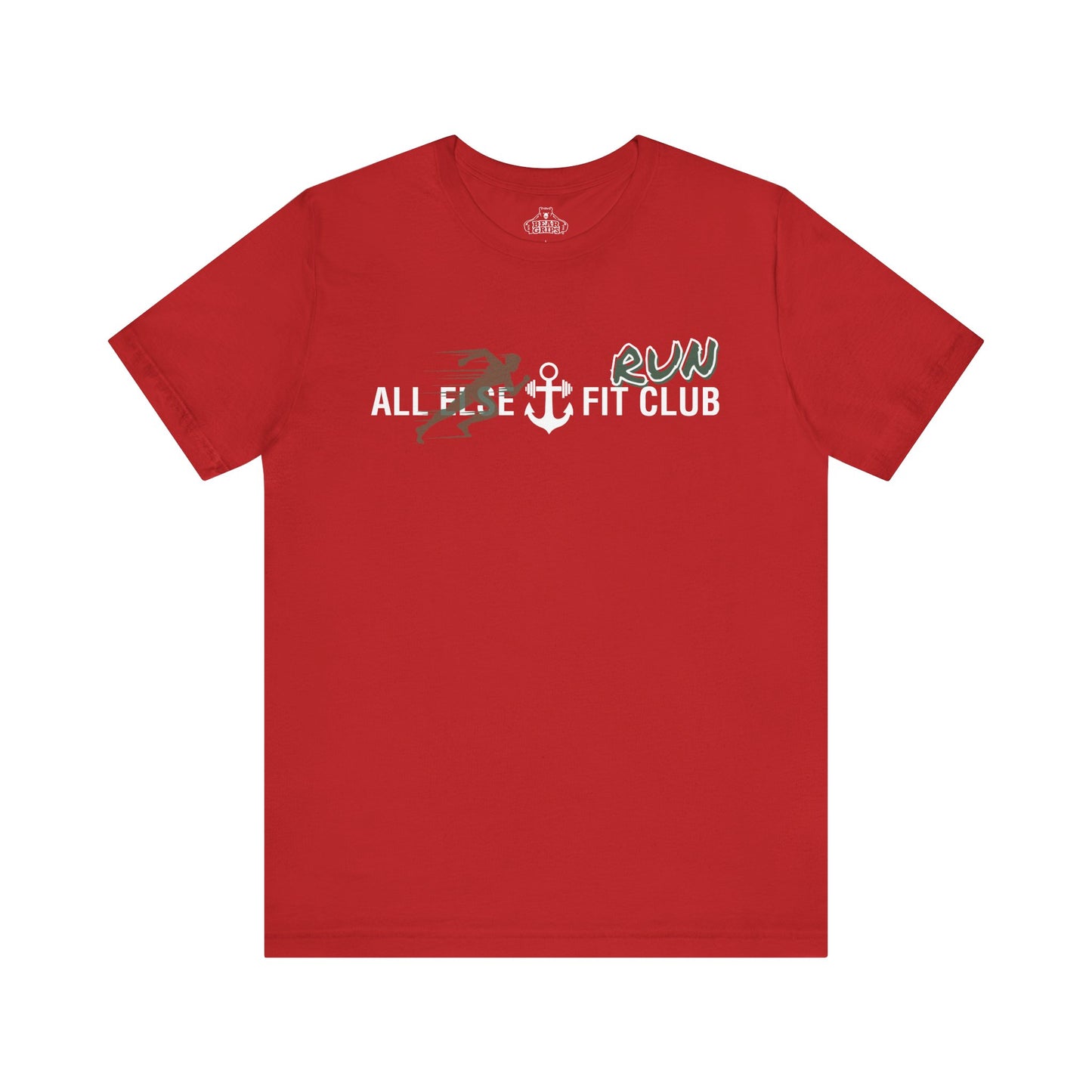 Airlume Cotton Athletic Tee - AEFC : Run Club -All Else Fit Club