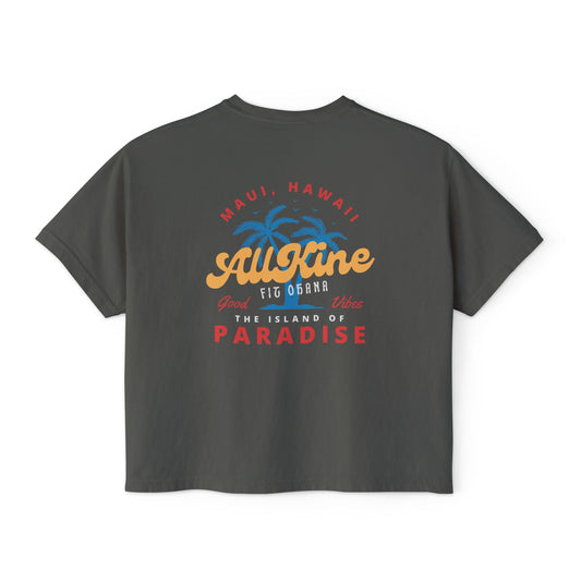 Women’s Oversized Boxy Tee - Paradise - All Kine