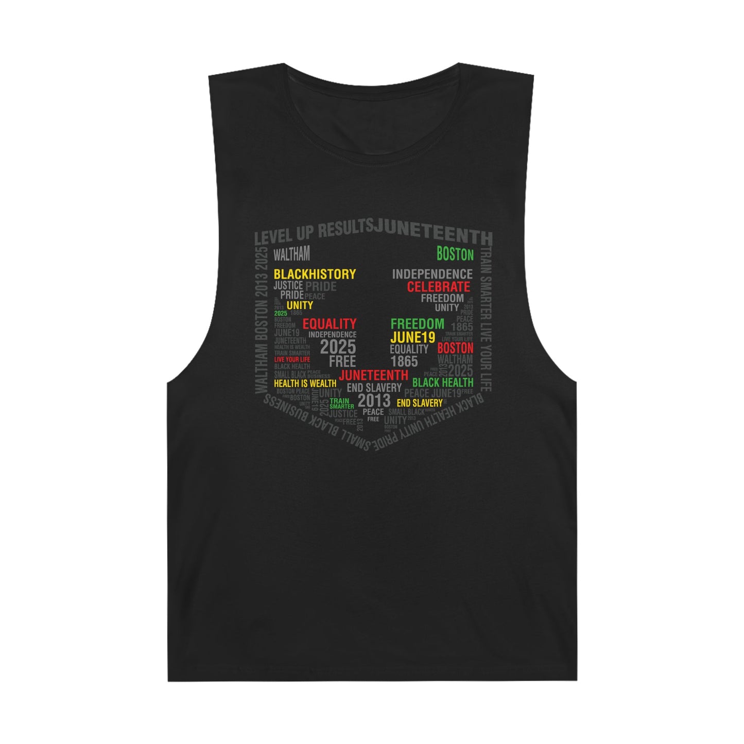 Cut-Off Tank - Juneteeth - Level Up Fitness