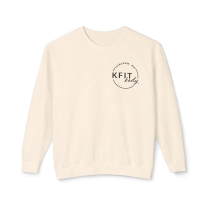 K Body Fit Mock Up Opt 2 - Comfort Colors - Unisex Lightweight Crewneck Sweatshirt - Black - Bold