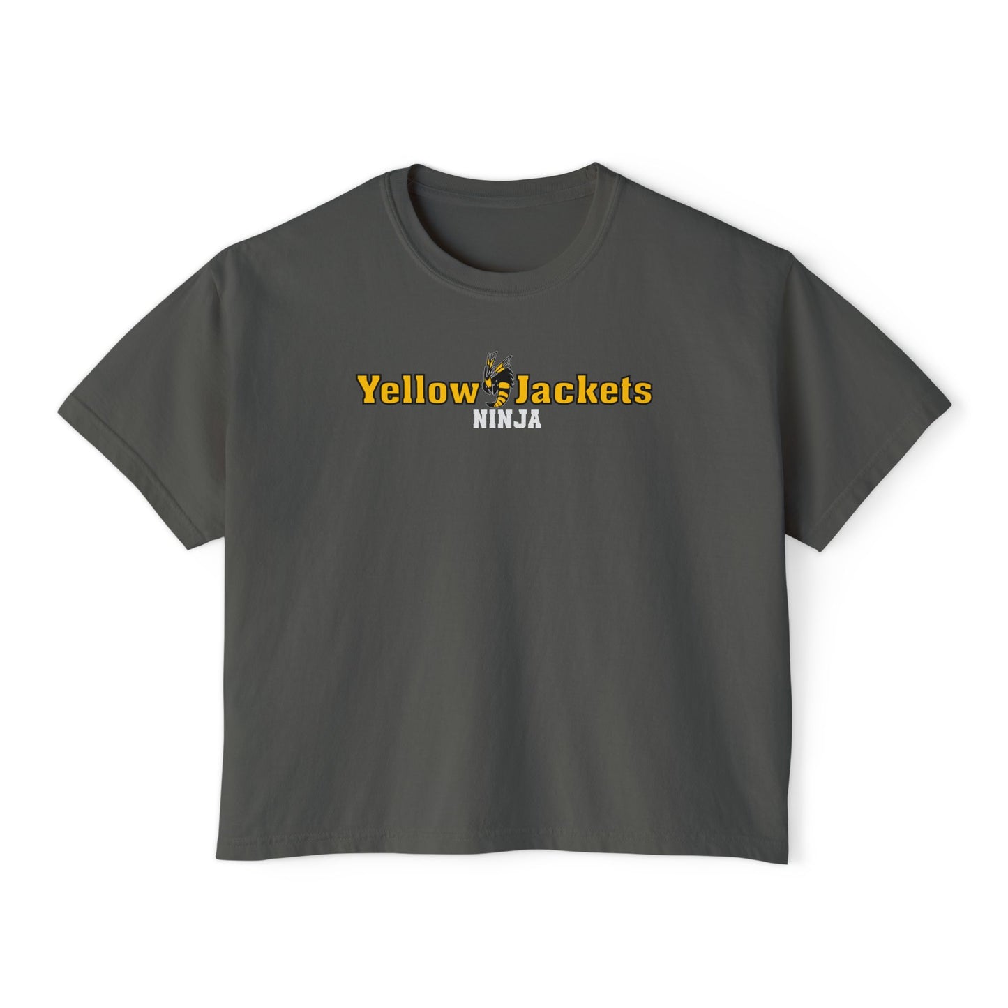Women’s Oversized Boxy Tee - Yellow Jackets Ninja