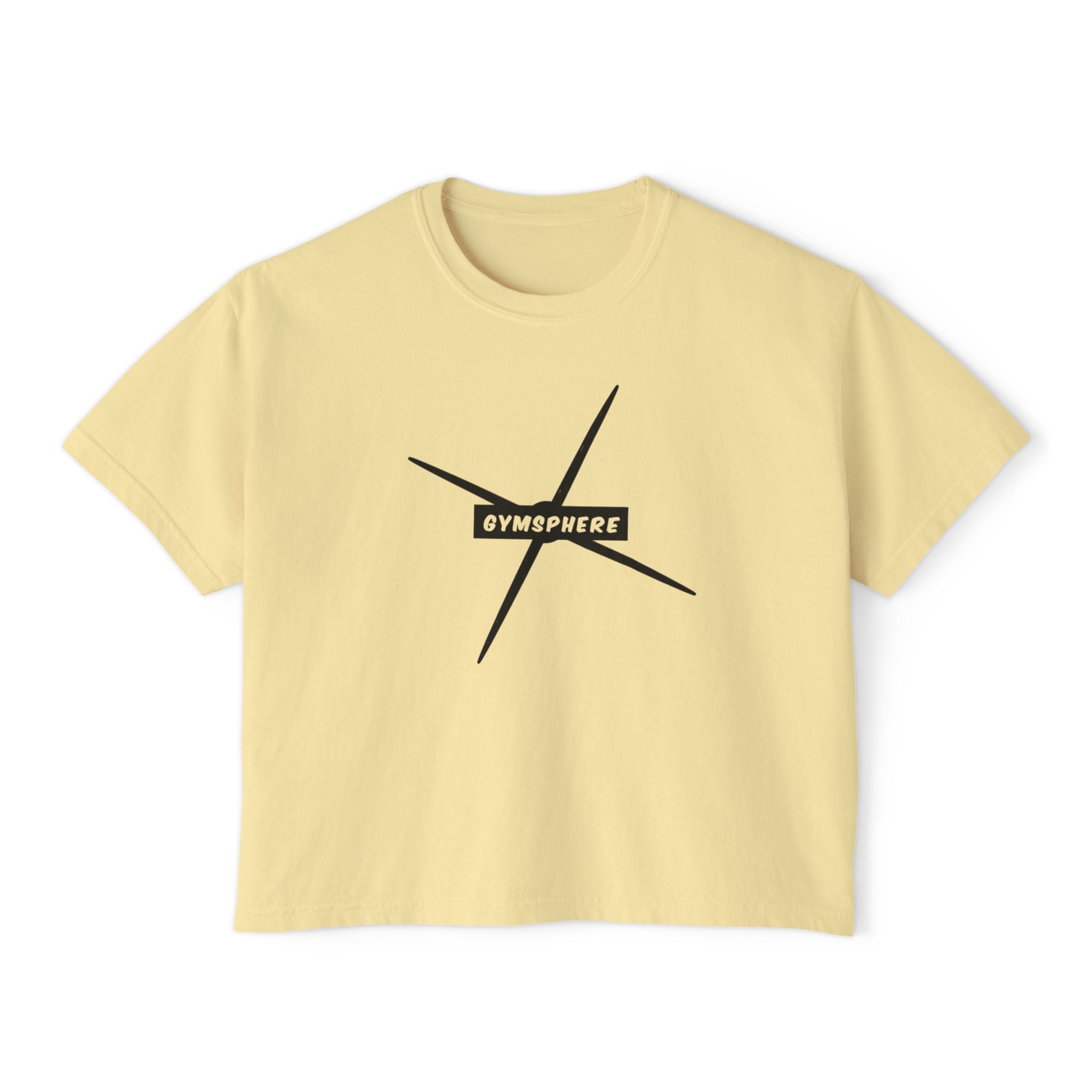 Women’s Oversized Boxy Tee - Gym Sphere