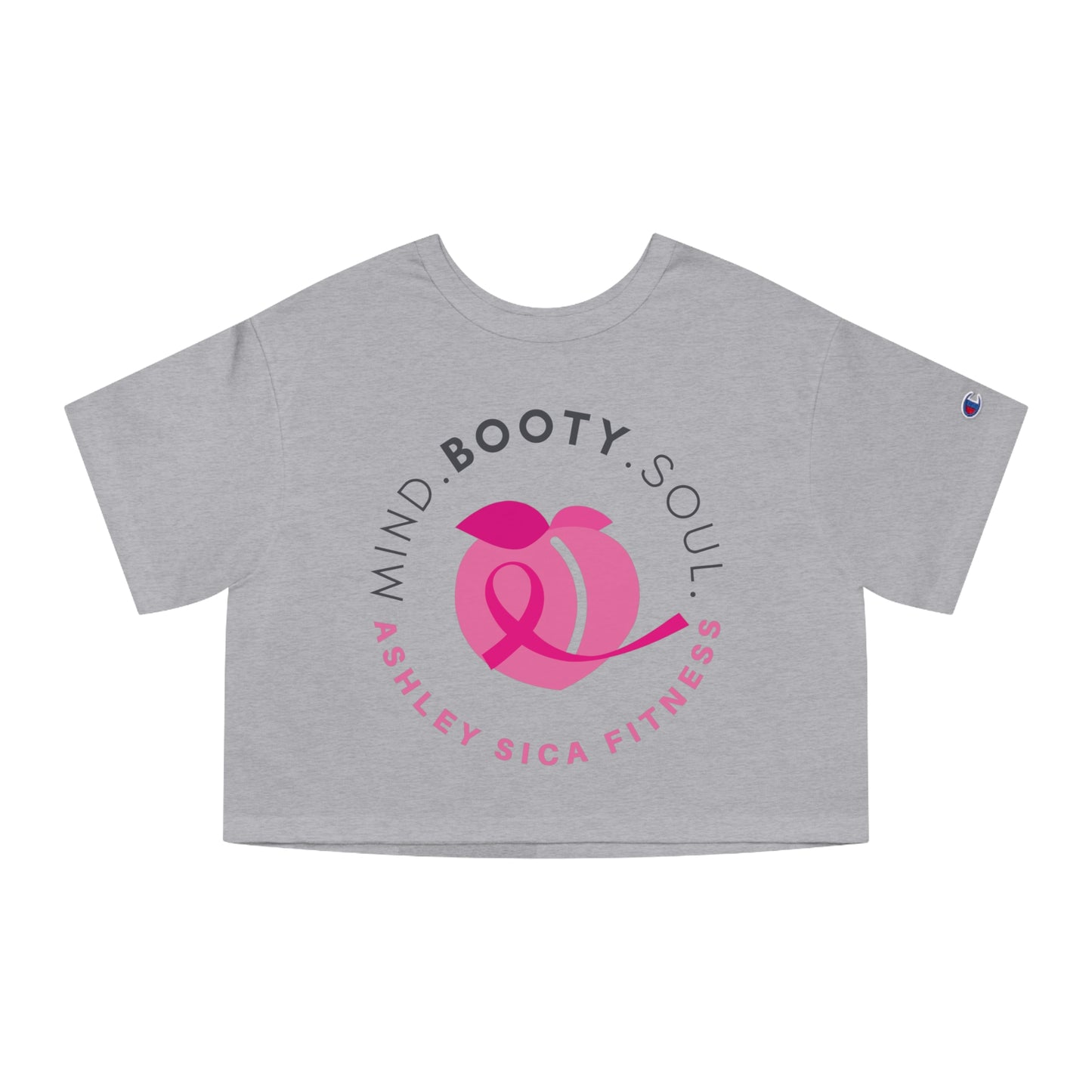 Champion – Women’s 100% Cotton Cropped Tee - ASF - Ashley Sica Fitness