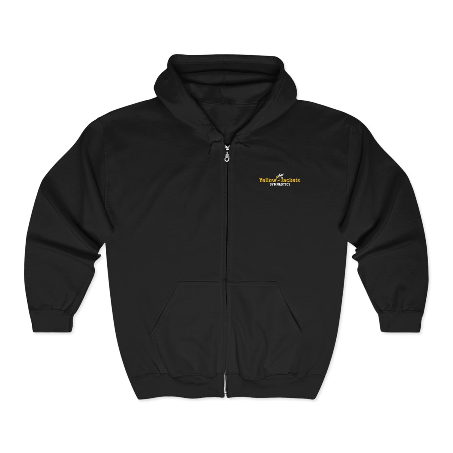 Classic Zip-Up Hoodie - Yellow Jackets Gymnastics
