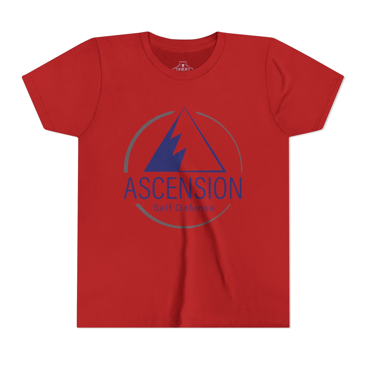 Youth Airlume Cotton Athletic  Tee - ASCENSION SELF DEFENSE - Defensive Edge Martial Arts
