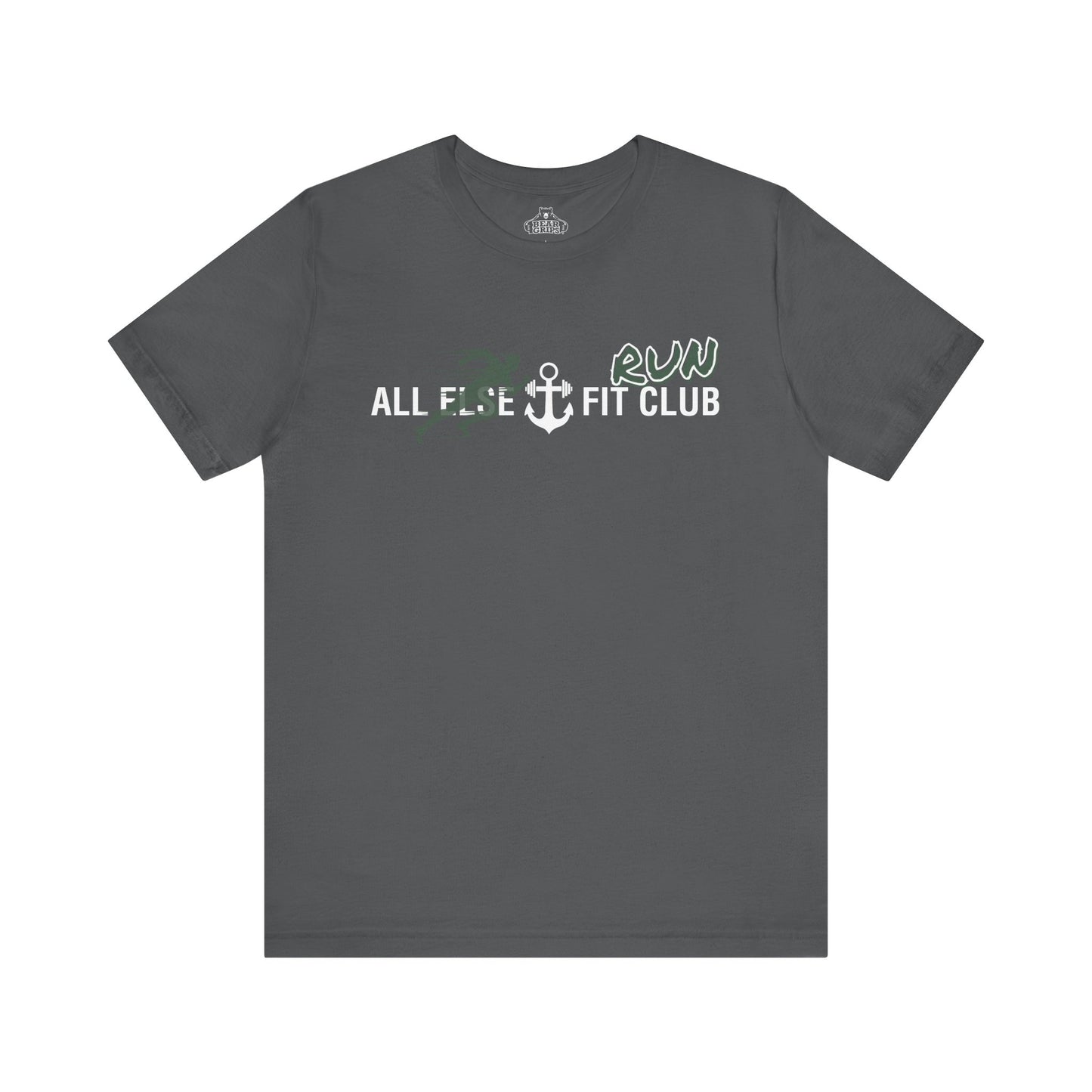 Airlume Cotton Athletic Tee - AEFC : Run Club -All Else Fit Club