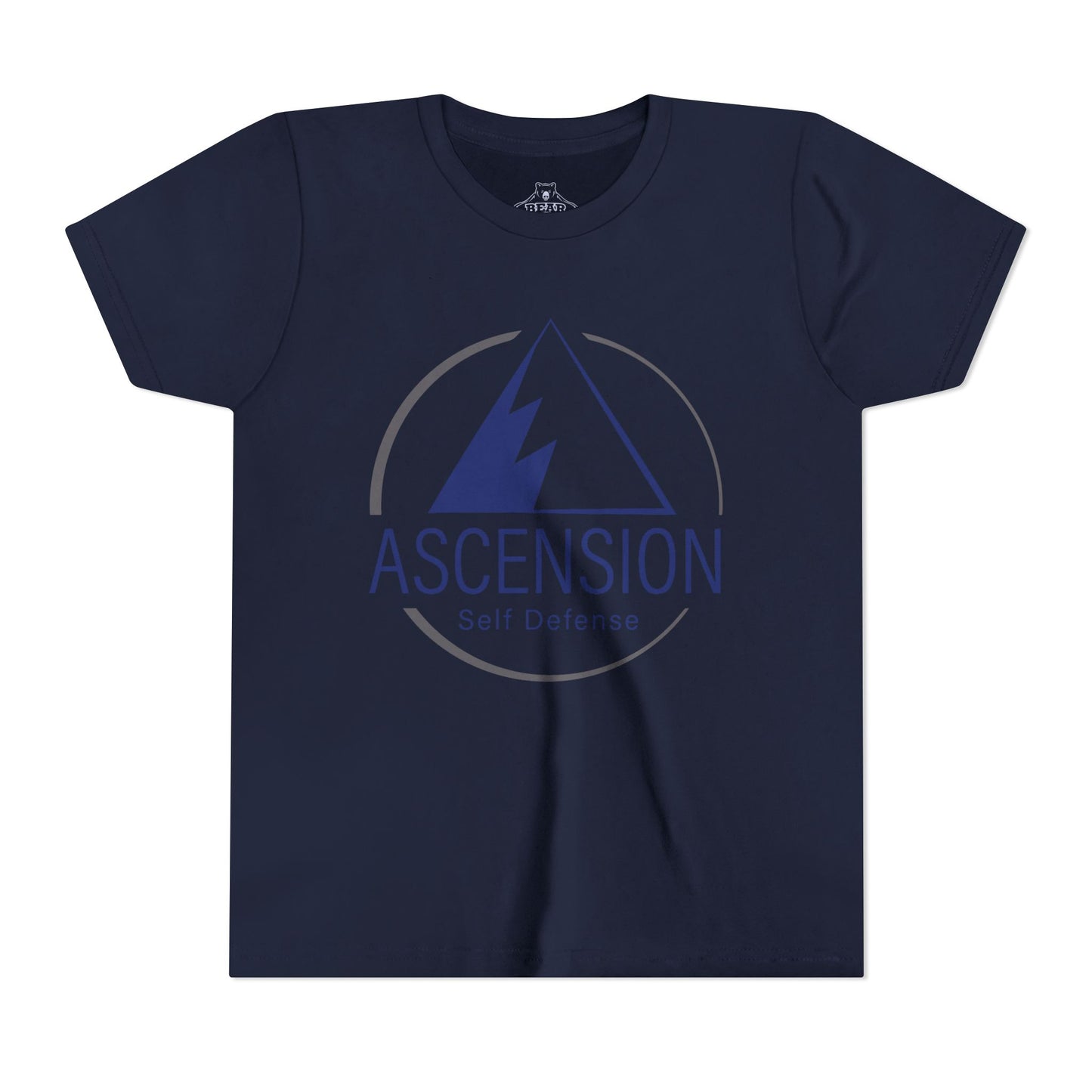 Youth Airlume Cotton Athletic  Tee - ASCENSION SELF DEFENSE - Defensive Edge Martial Arts