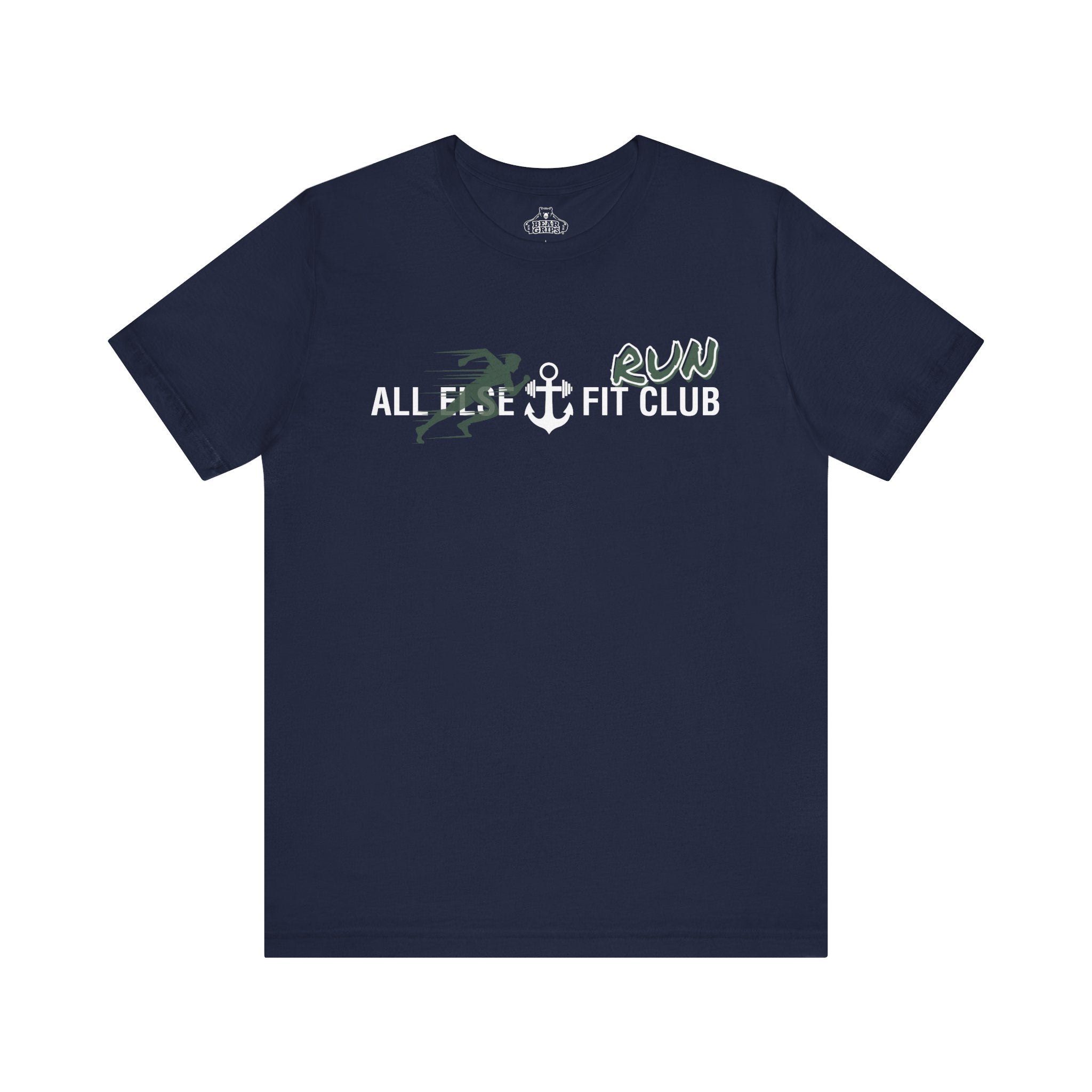 Airlume Cotton Athletic Tee - AEFC : Run Club -All Else Fit Club