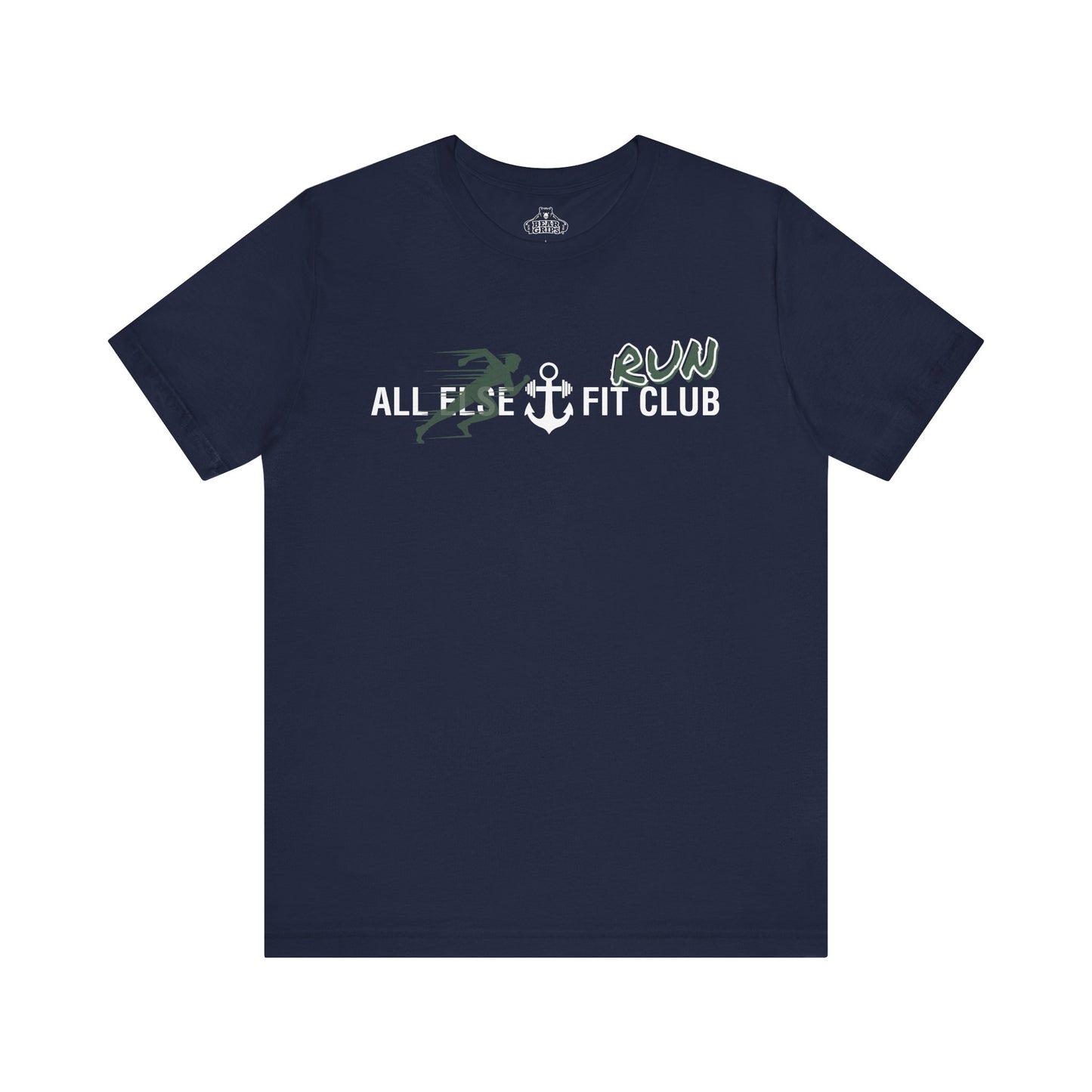 Airlume Cotton Athletic Tee - AEFC : Run Club -All Else Fit Club