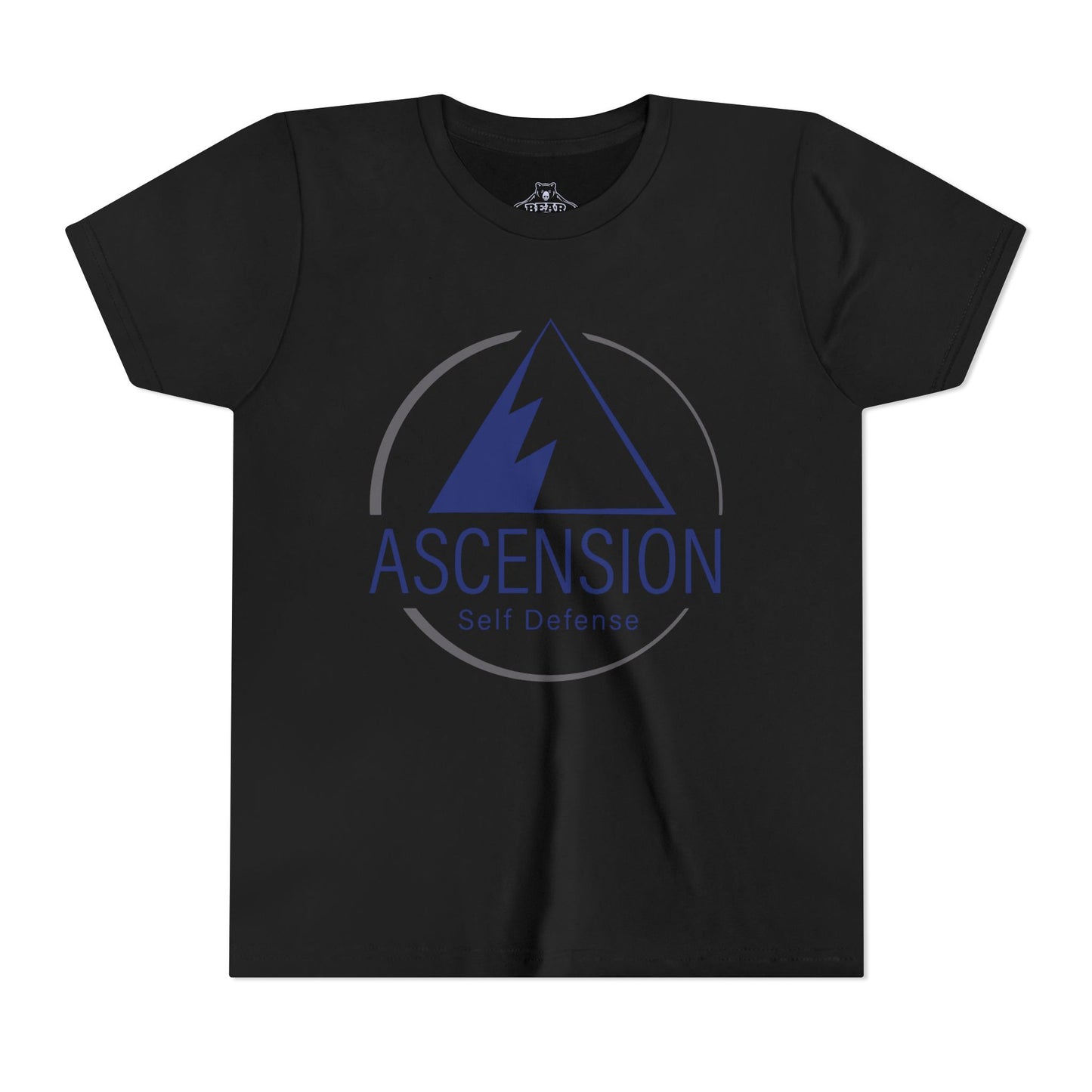 Youth Airlume Cotton Athletic  Tee - ASCENSION SELF DEFENSE - Defensive Edge Martial Arts
