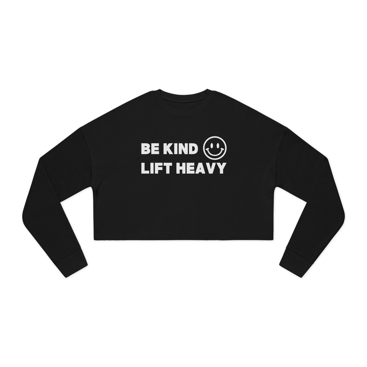 Bella+Canvas – Women’s 52/48 Cropped Sweatshirt - Be Kind - K Fit Body