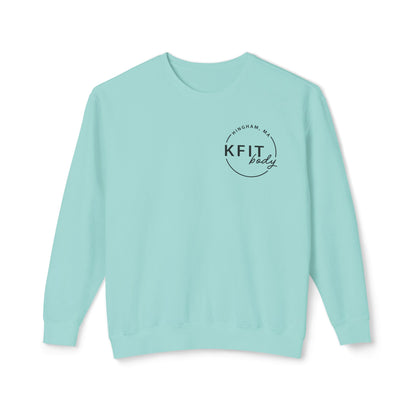 K Body Fit Mock Up Opt 2 - Comfort Colors - Unisex Lightweight Crewneck Sweatshirt - Black - Bold