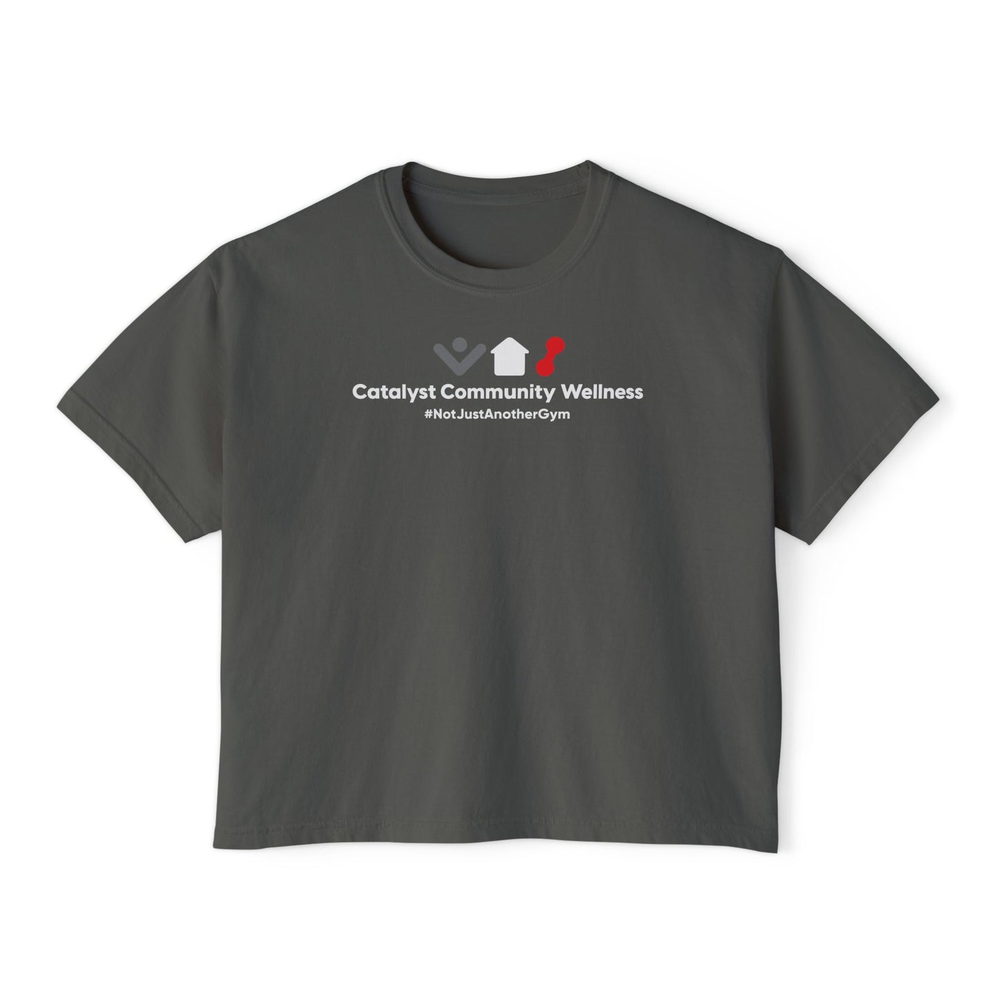 Women’s Oversized Boxy Tee - Notjustanothergym-Catalyst Community Wellness