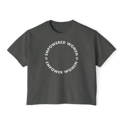 Women’s Oversized Boxy Tee - Empowered -  K Fit Body
