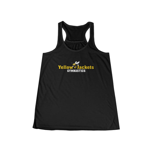 Ladies Flowy Racerback Tank - Yellow Jackets Gymnastics