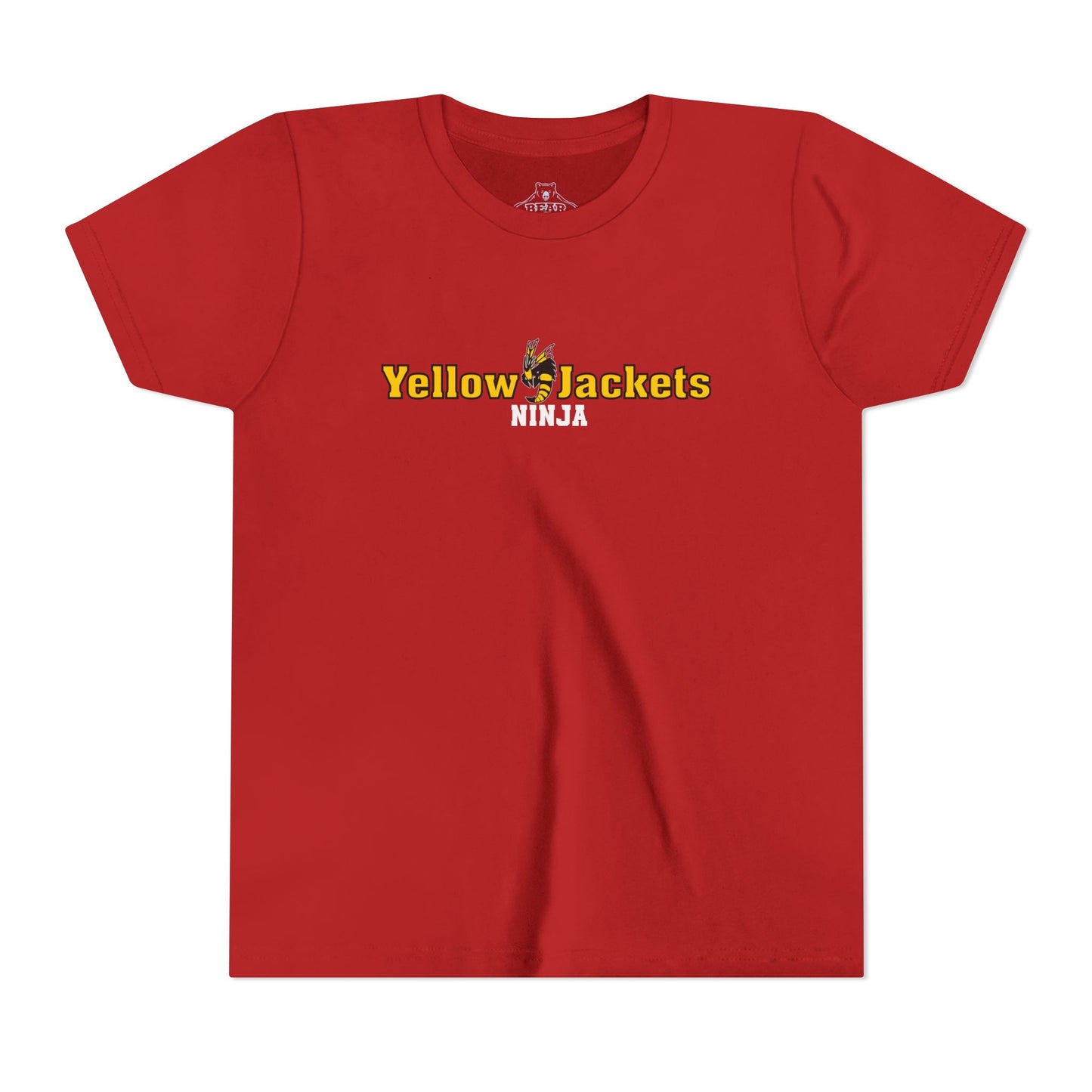 Youth Airlume Cotton Athletic  Tee - Yellow Jackets Ninja