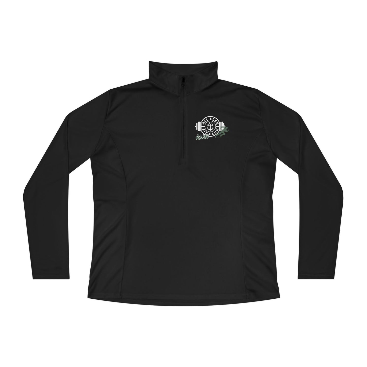 Ladies’ Quarter-Zip Pullover - AEFC : Run Club -All Else Fit Club