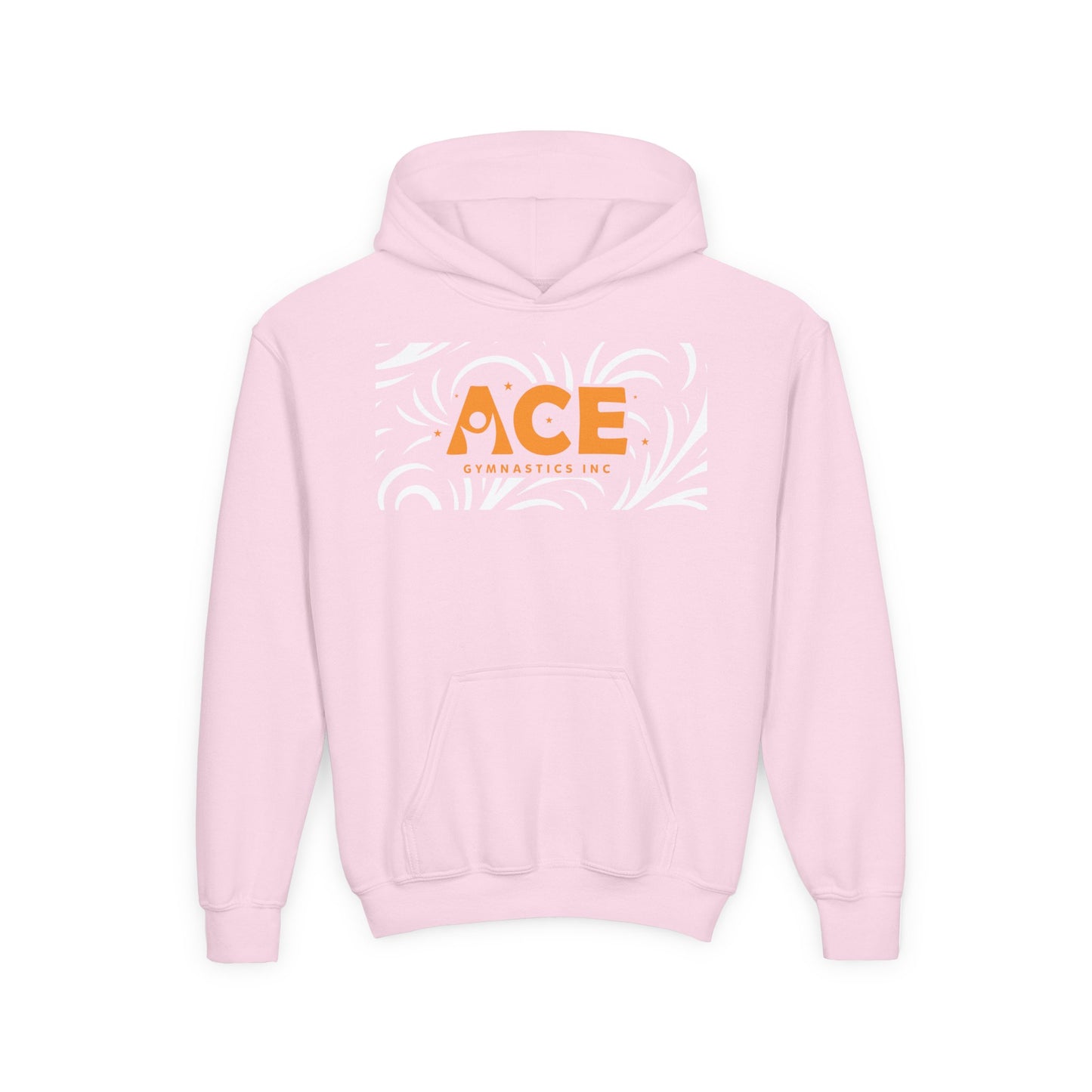 Youth Comfort Soft Hoodie - Pattern - Ace Gymnastics