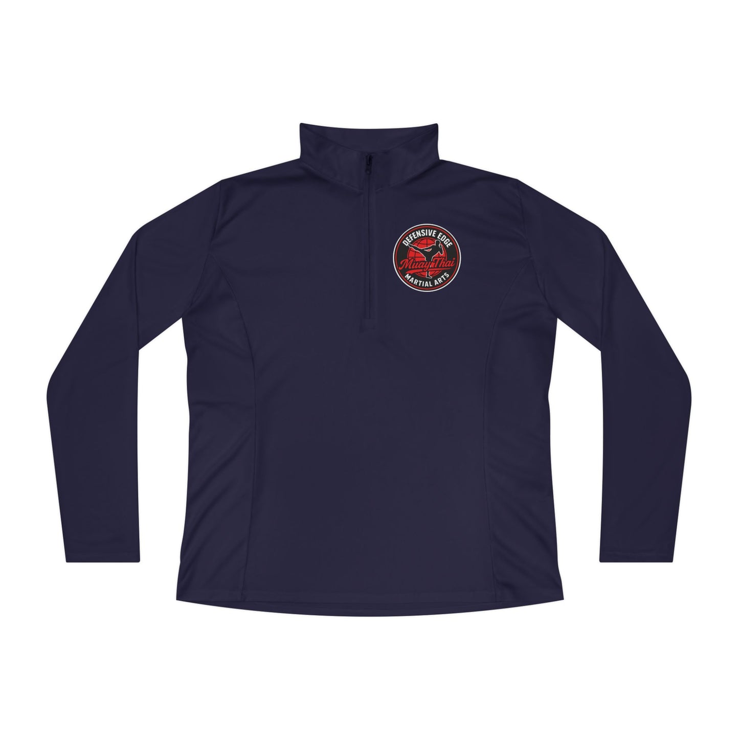 Ladies’ Quarter-Zip Pullover - Muay Thai - Defensive Edge