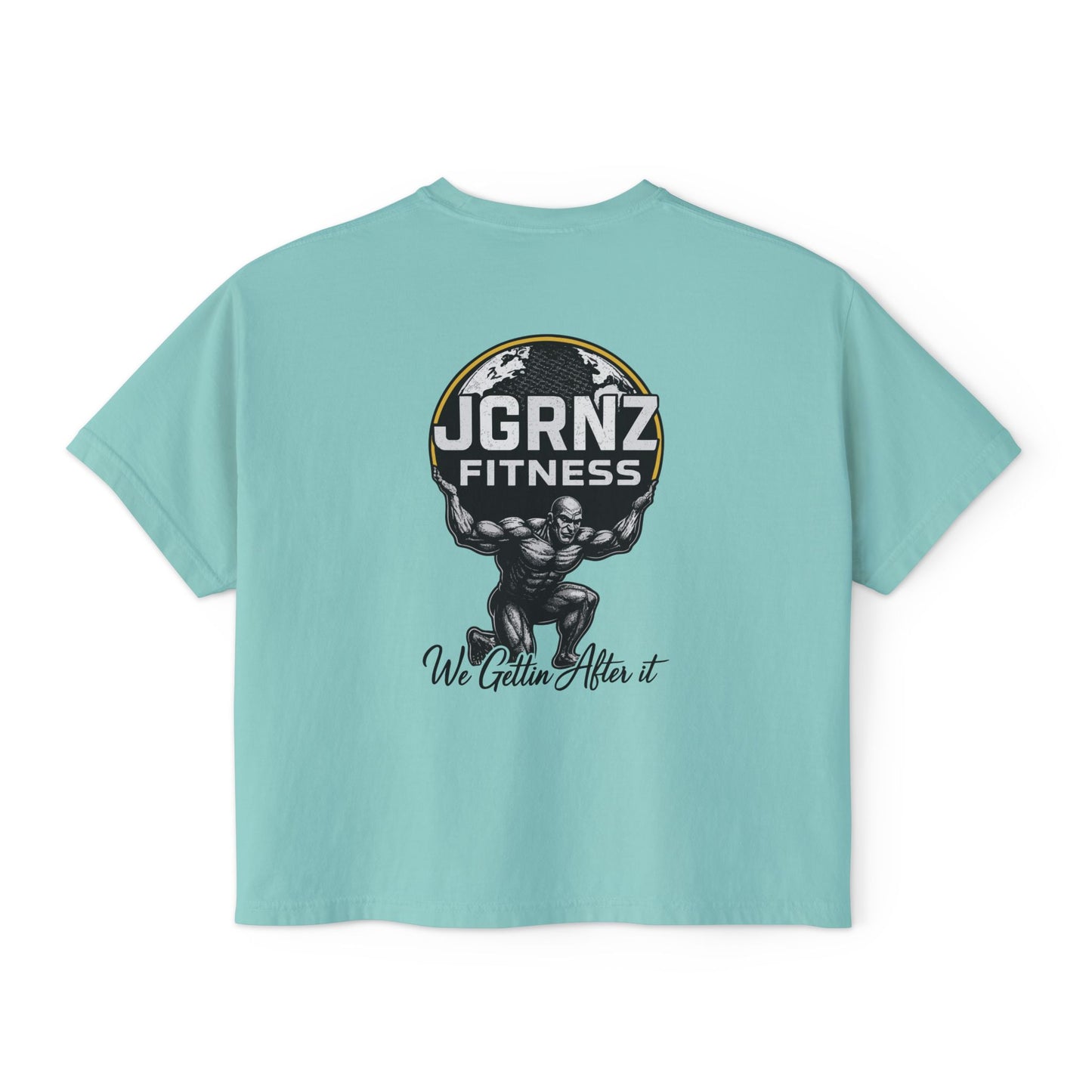Women’s Oversized Boxy Tee - Steel Atlas - JGRNZ Fitness