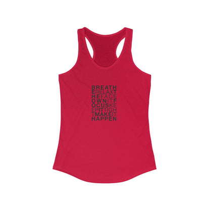 Ladies Racerback Tank  - Breathe - Morphe Life